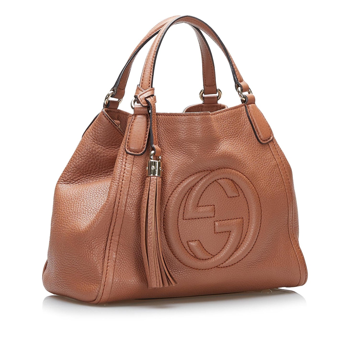 Gucci Soho SHG-6Vg9pI Calf Brown Small Satchel Bag