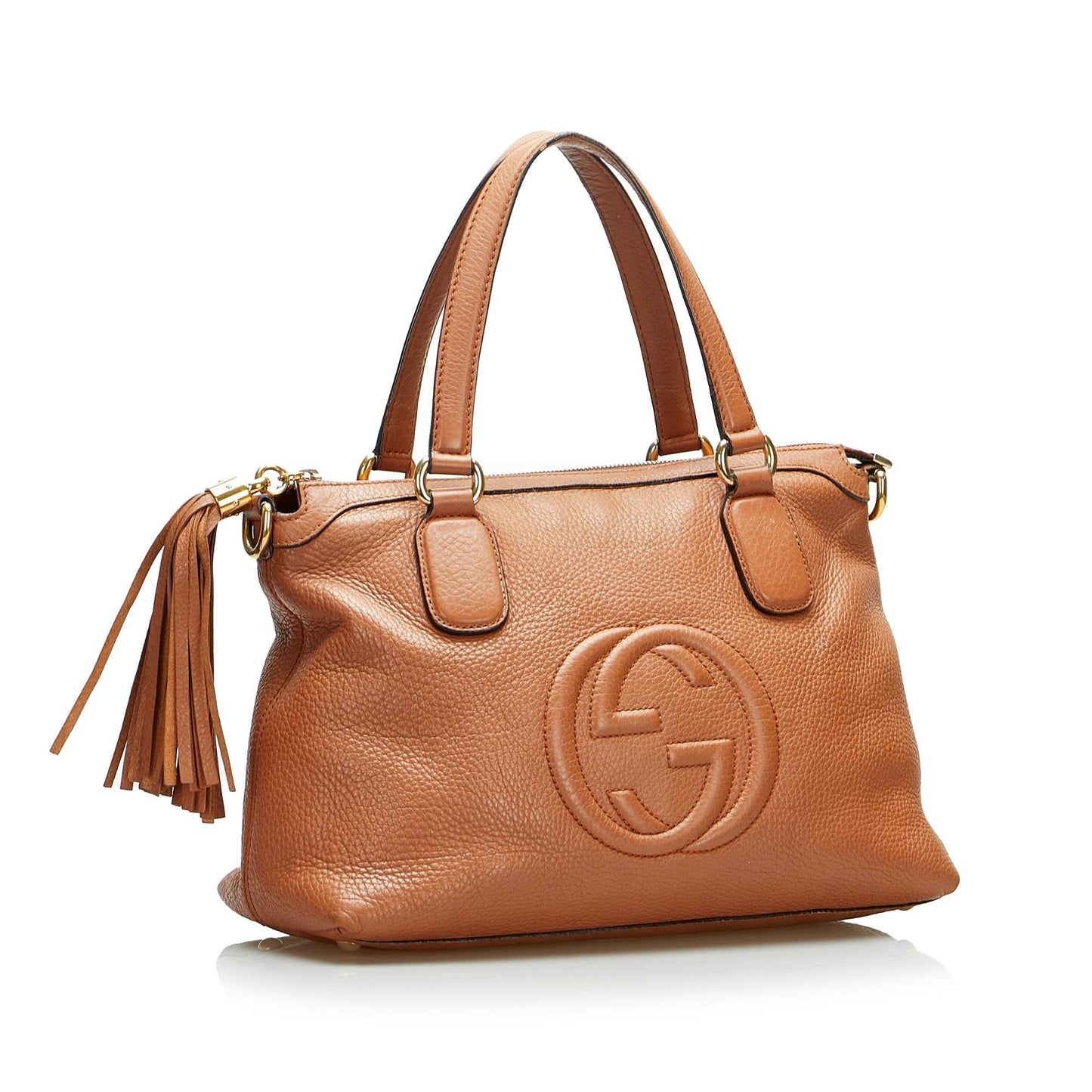 Gucci Soho Working SHG-IfRROY Calf Brown Small Satchel Bag