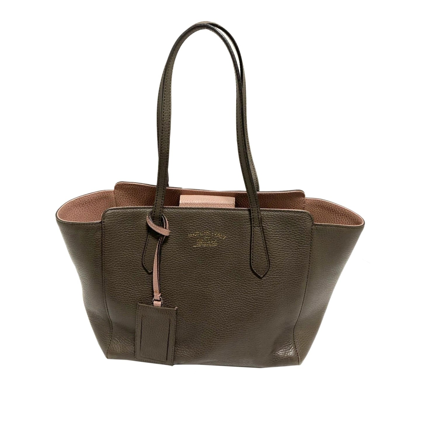 Gucci Swing SHG-KnAFzw Calf Brown Small Tote Bag