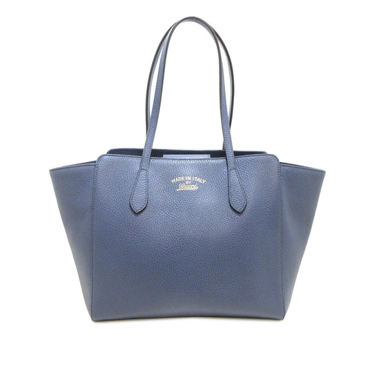 Gucci Swing SHG-lv1znV Calf Blue Small Tote Bag