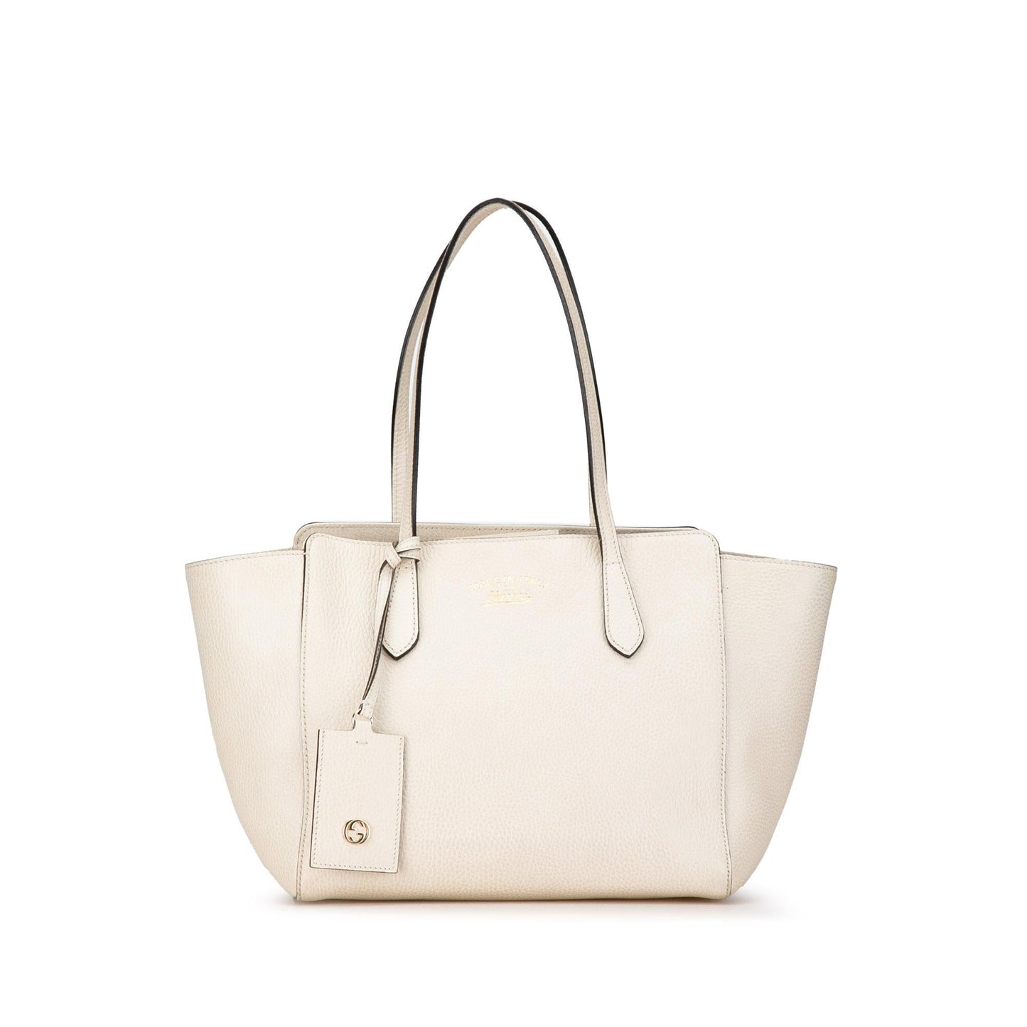Gucci Swing SHG-vxiM7K Calf White Small Tote Bag