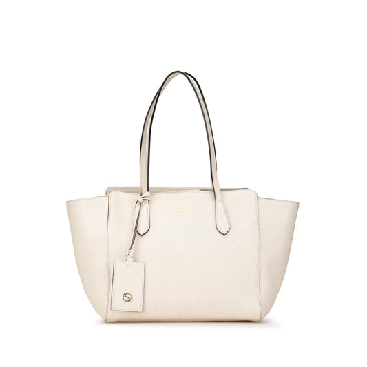 Gucci Swing SHG-vxiM7K Calf White Small Tote Bag