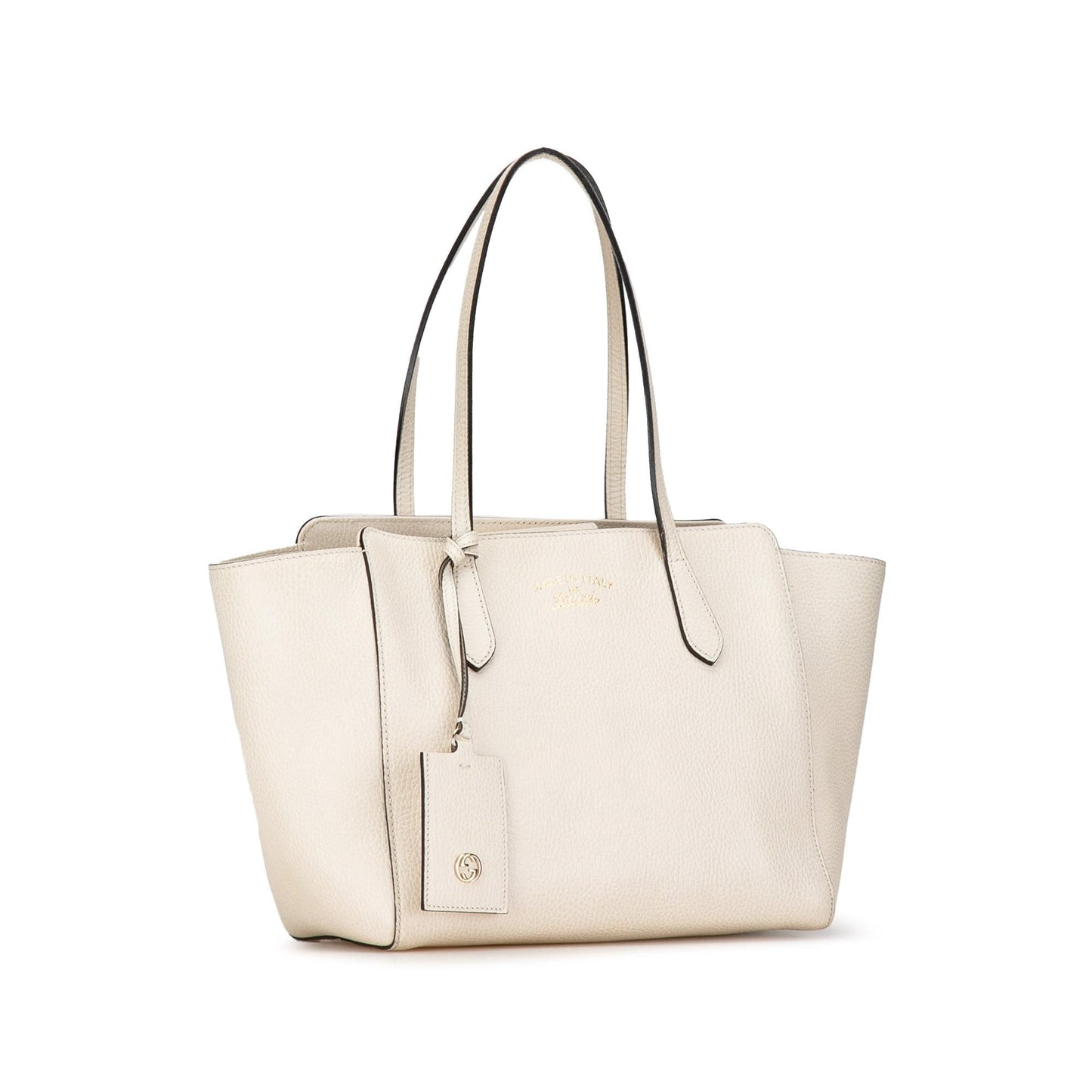 Gucci Swing SHG-vxiM7K Calf White Small Tote Bag