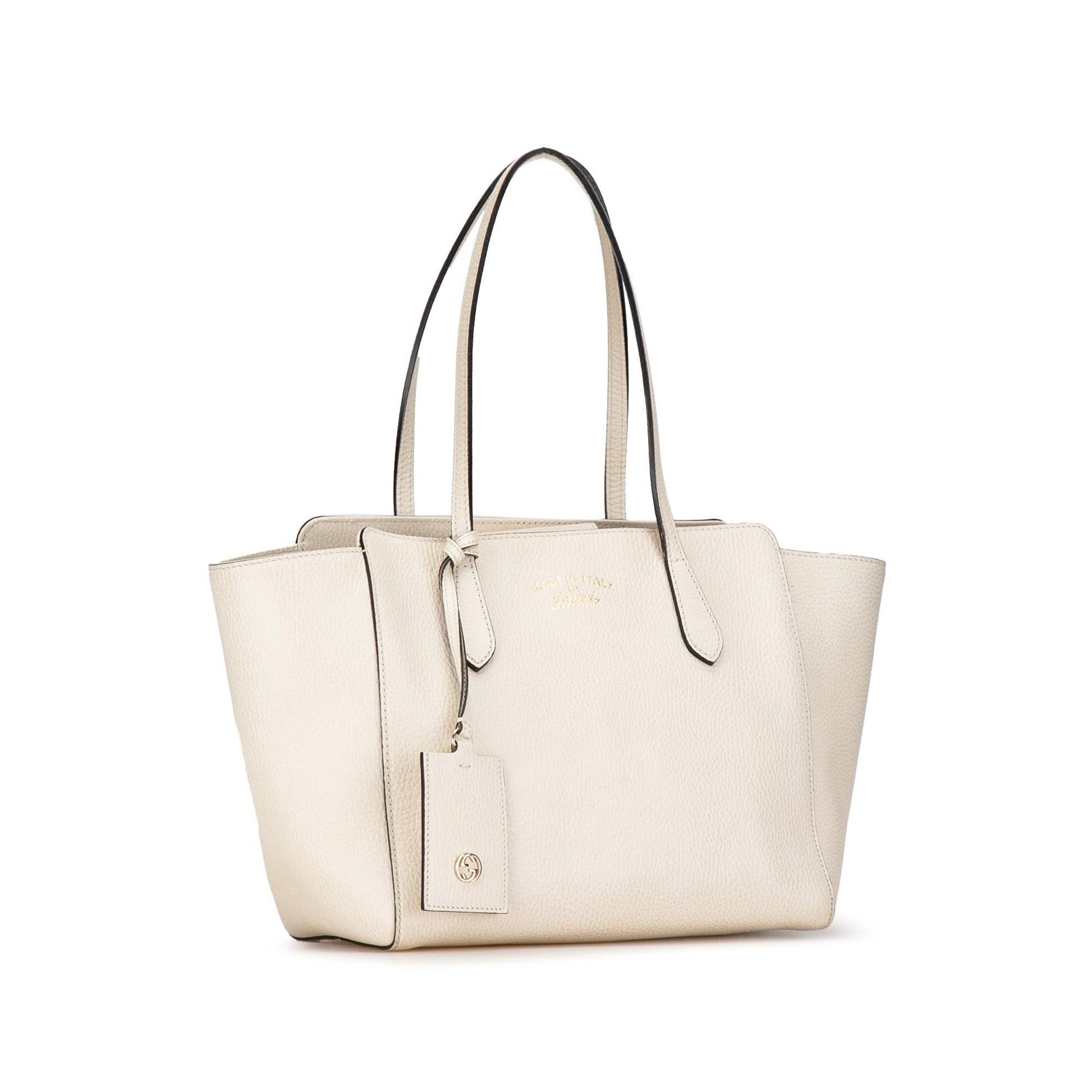 Gucci Swing SHG-vxiM7K Calf White Small Tote Bag