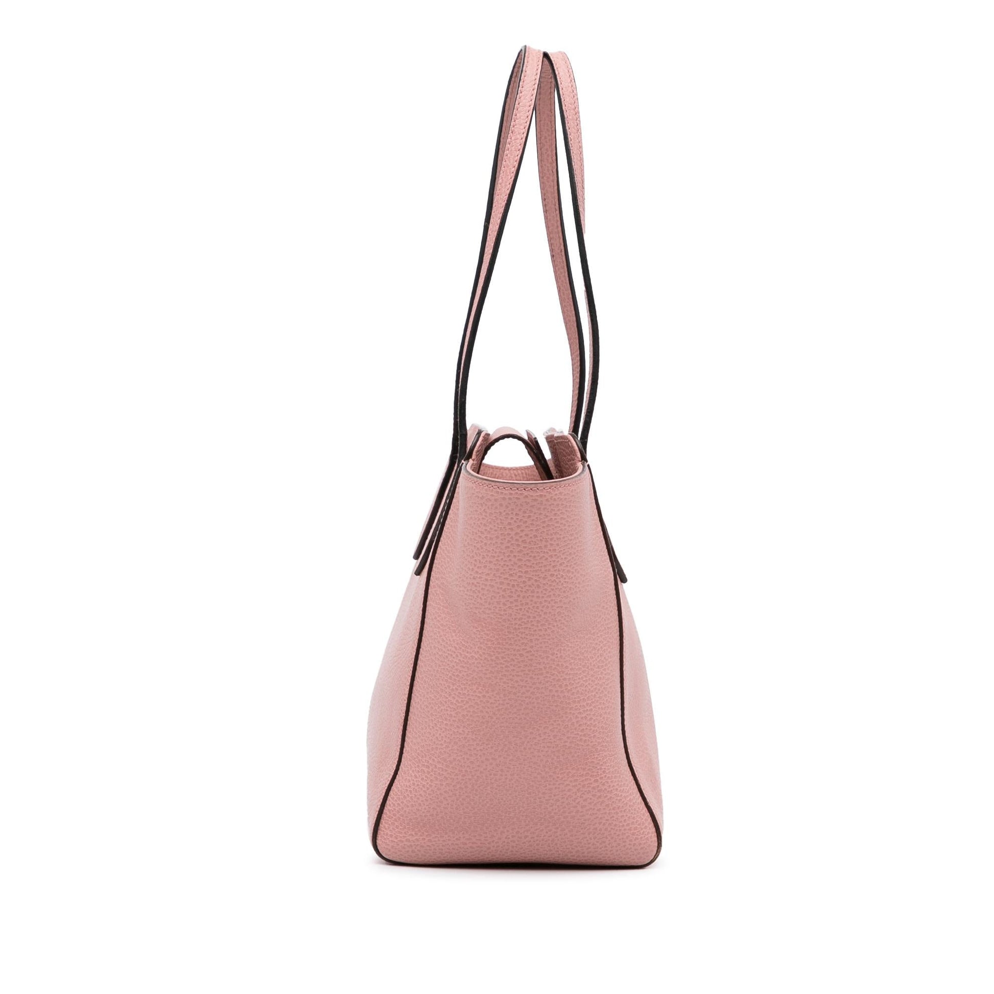 Gucci Swing SHG-BF6u3f Calf Pink Small Tote Bag