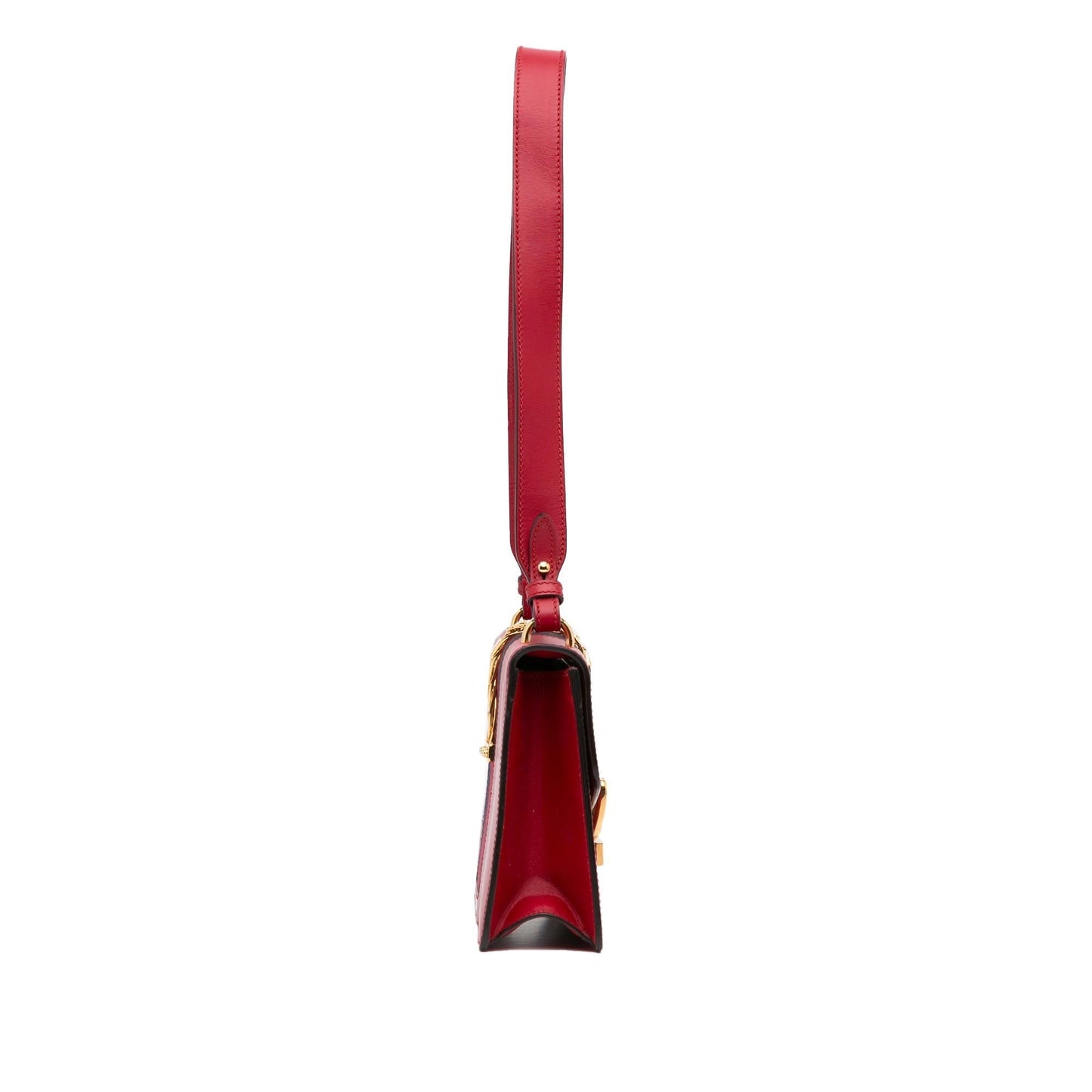 Gucci Sylvie SHG-WmKQWX Calf Red Small Shoulder Bag