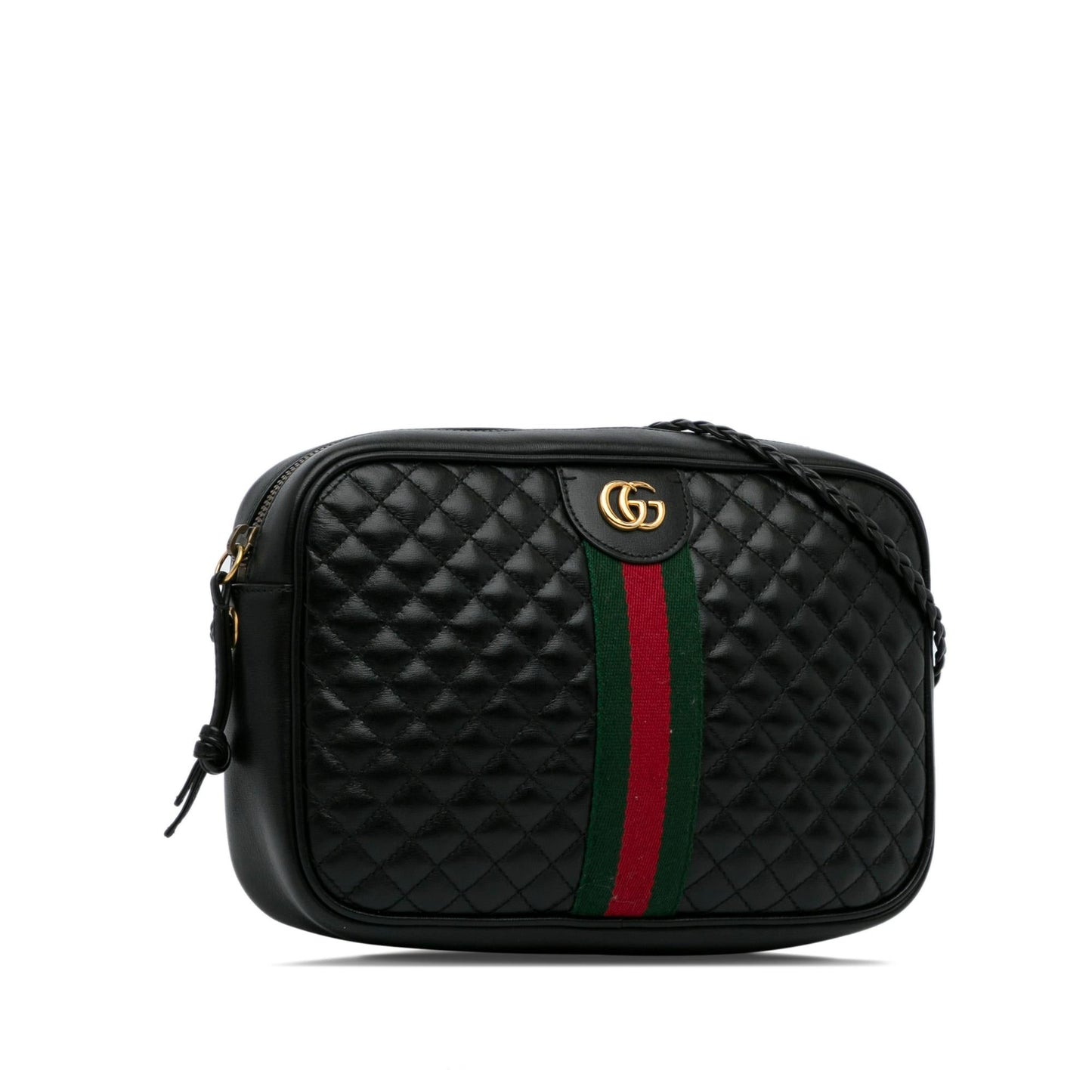 Gucci Trampuntata SHG-fxPHOR Calf Black Small Crossbody Bag