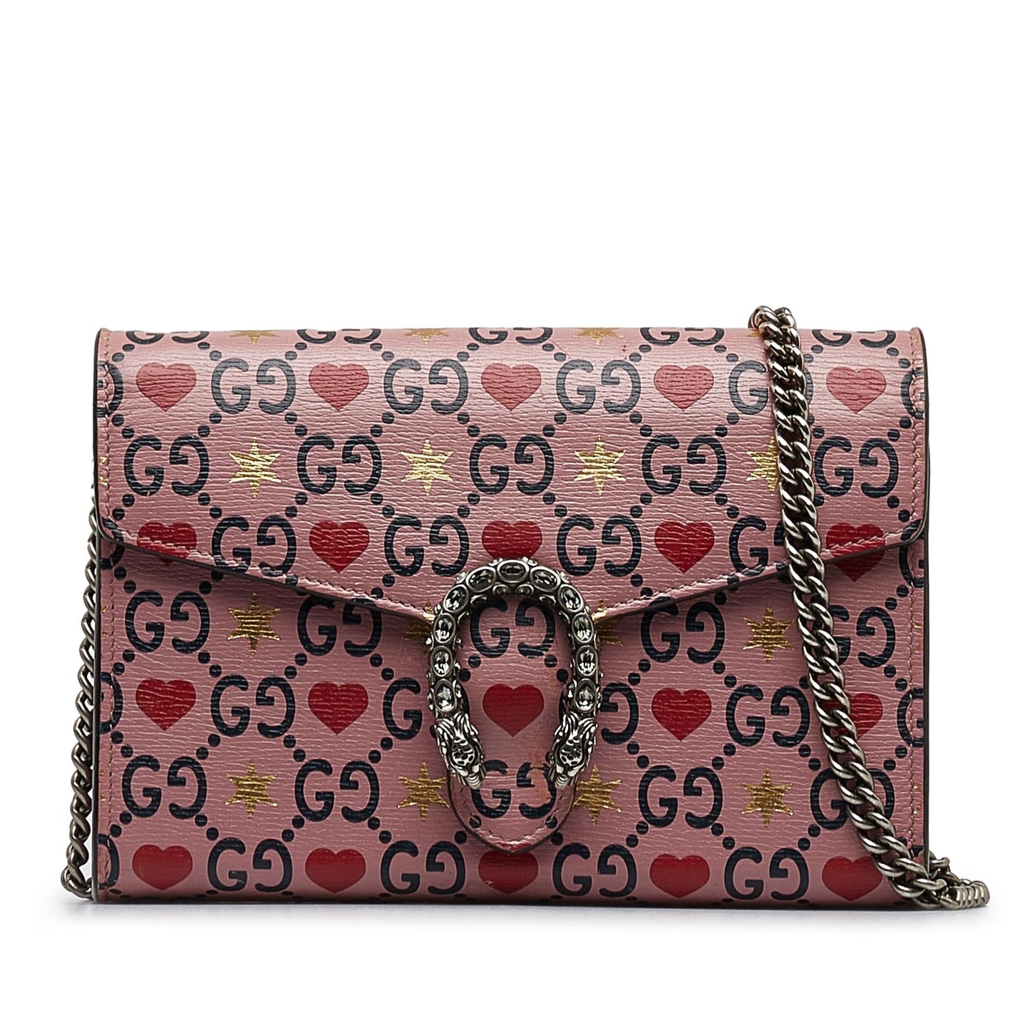 Gucci Valentine's Day Dionysus SHG-ef3HdI Calf Pink Small Shoulder Bag