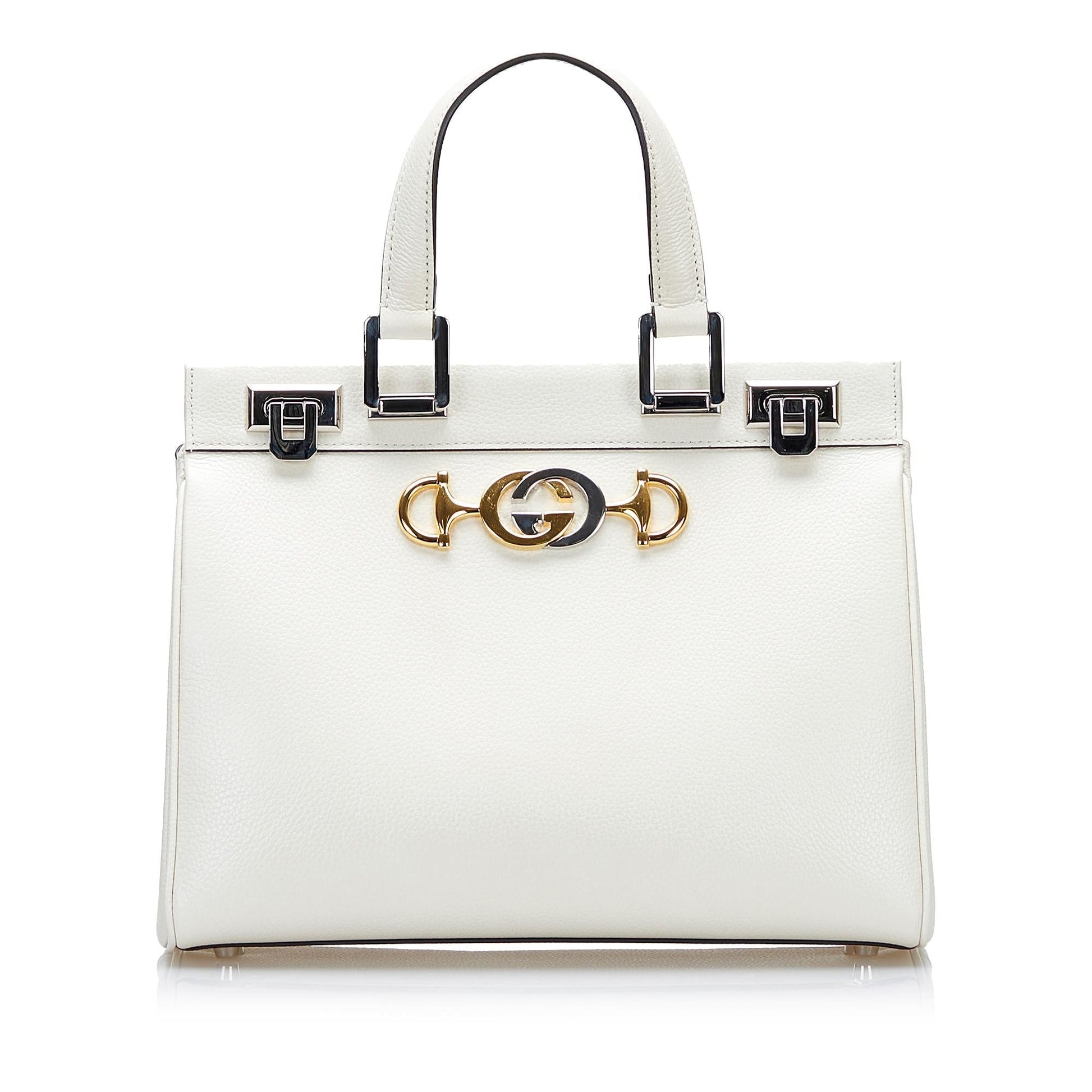 Gucci Zumi SHG Calf White Small Satchel Bag