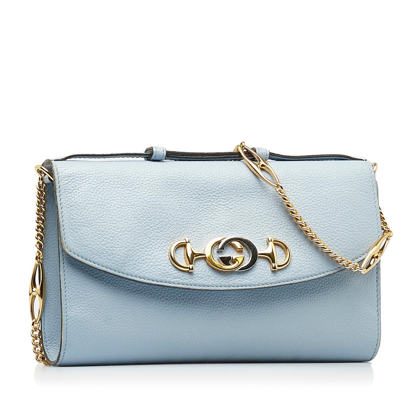 Gucci Zumi SHG-gueszQ Calf Blue Small Satchel Bag