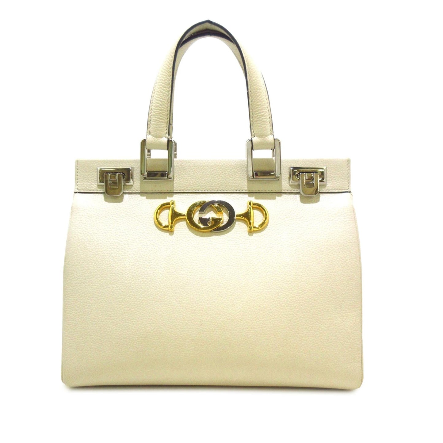 Gucci Zumi SHG-iZla6X Calf White Small Satchel Bag