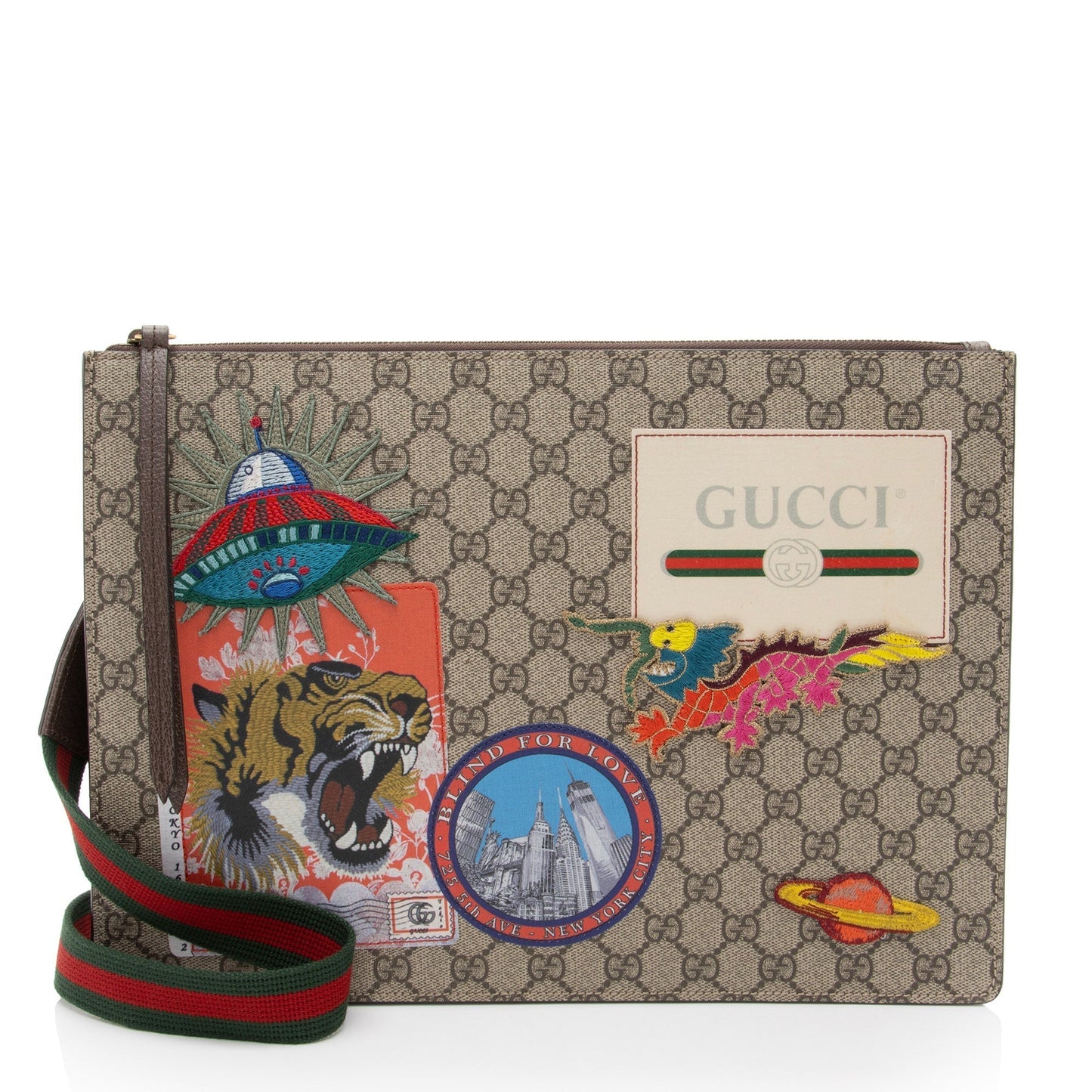 Gucci Soft Supreme Courrier Messenger Clutch Shoulder Bag