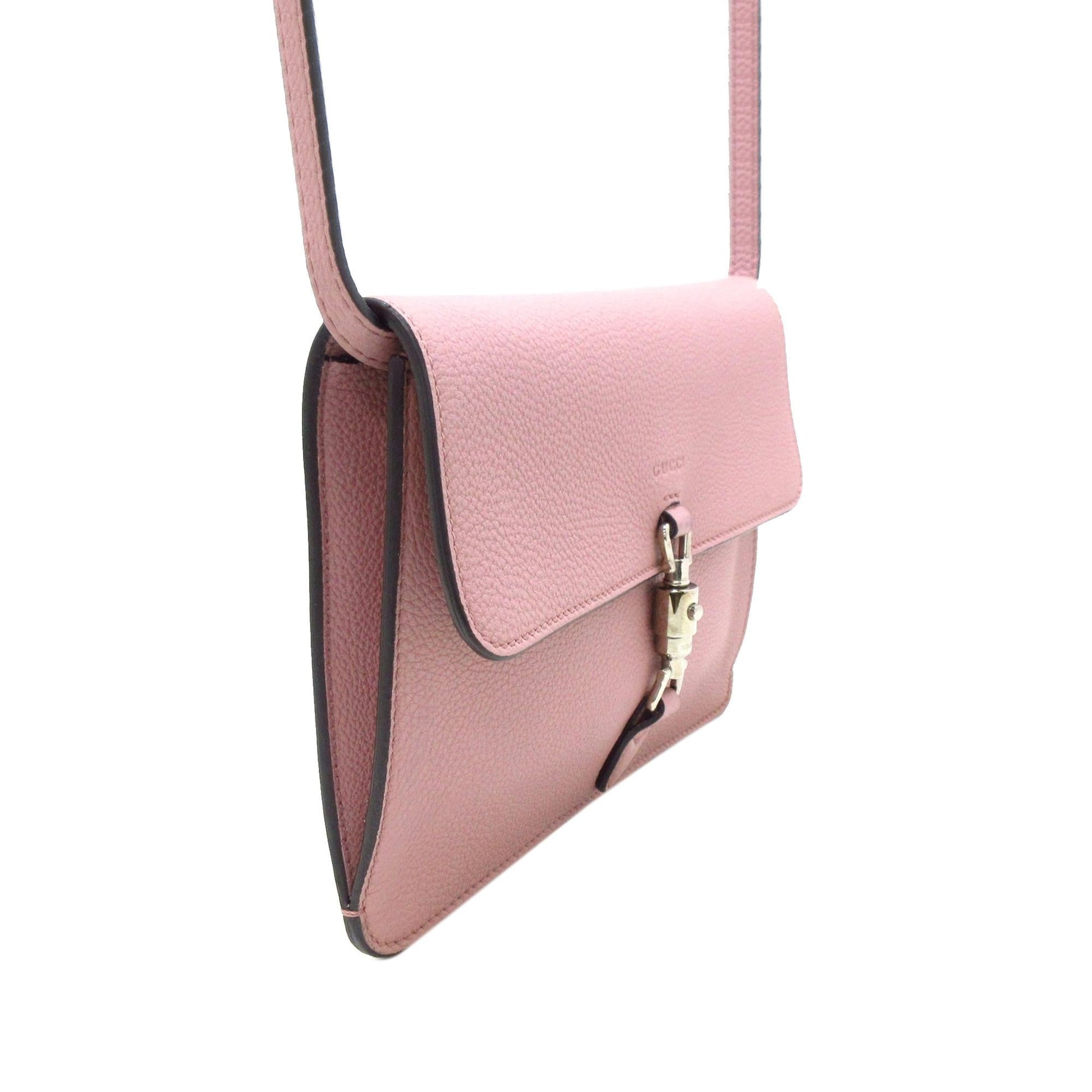 Gucci Soft Jackie Convertible SHG-qJHgZE Calf Pink Crossbody Bag