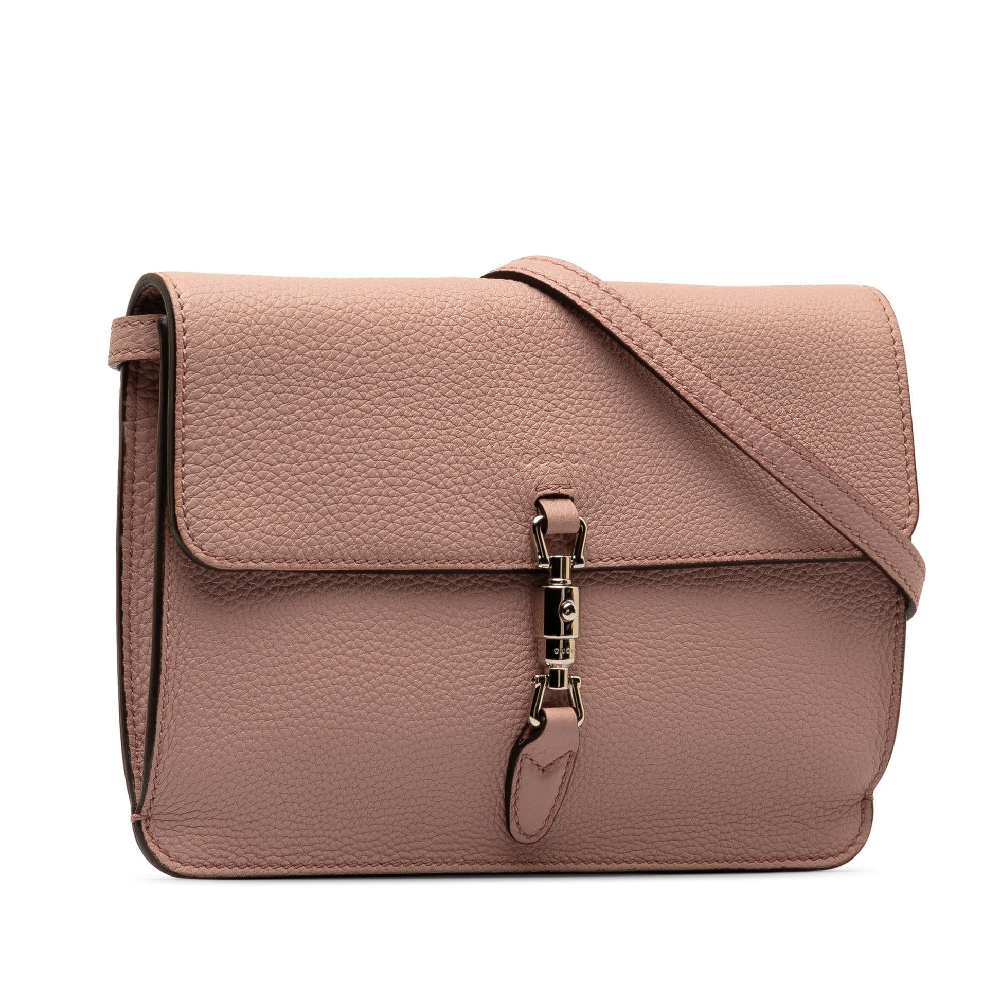 Gucci Soft Jackie Convertible SHG-s4VXTq Calf Pink Crossbody Bag