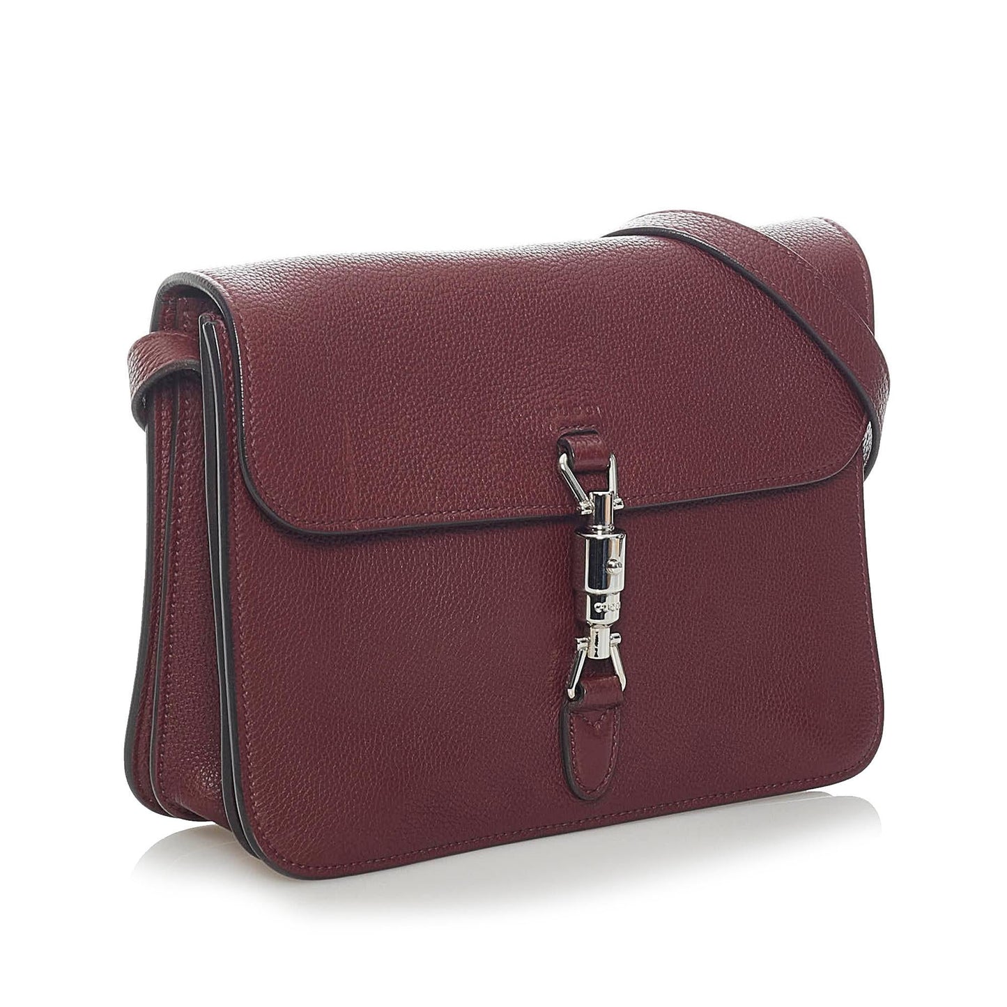 Gucci Soft Jackie Convertible SHG Leather Calf Red Crossbody Bag