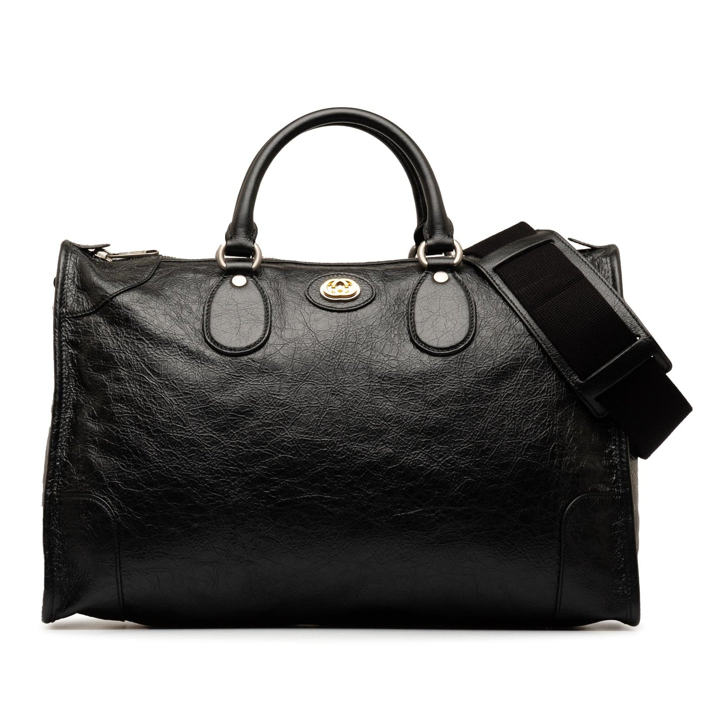 Gucci Soft Morpheus Duffle SHG-nPa0C4 Leather Calf Black Travel Bag