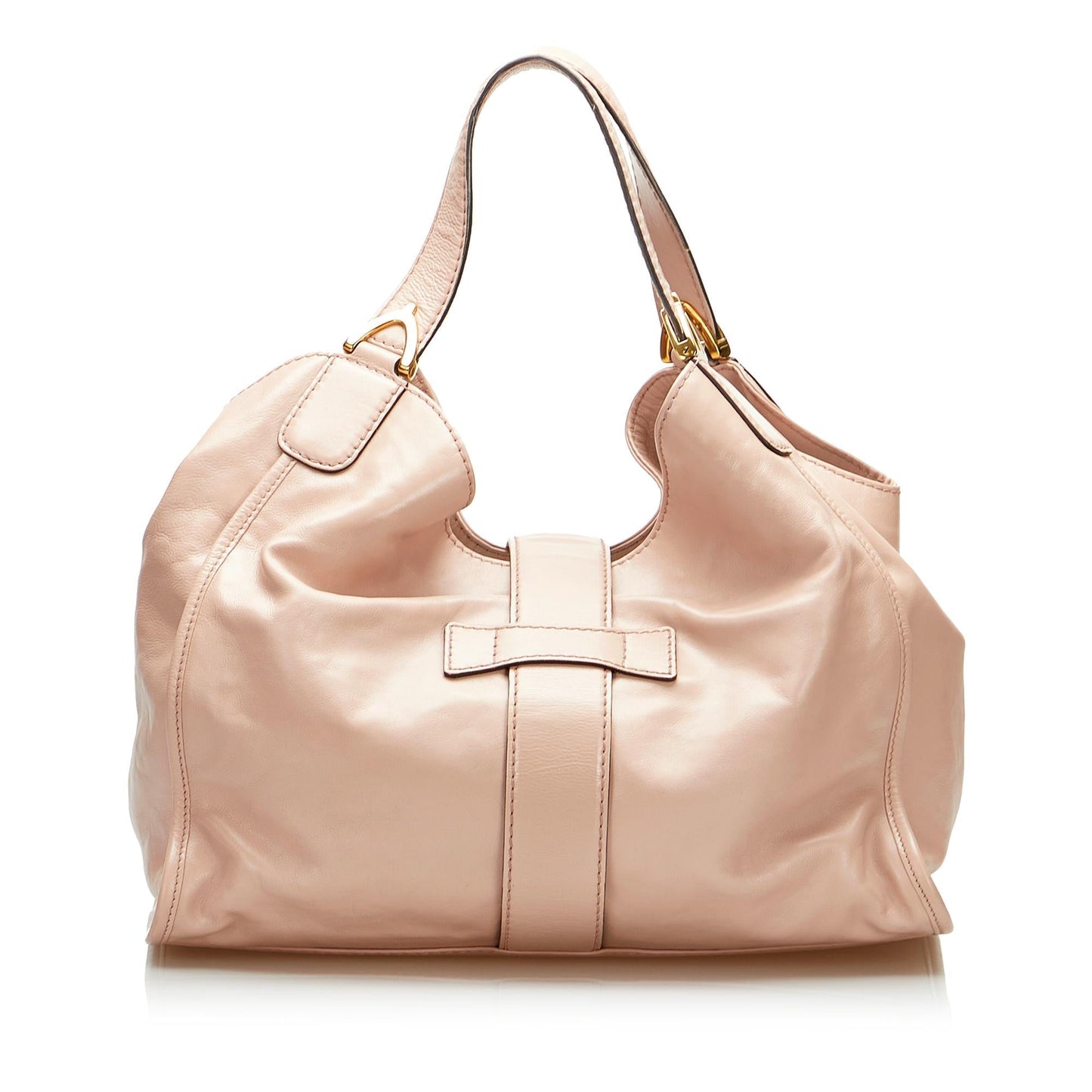 Gucci Soft Stirrup Nubuck SHG-2v2JOg Leather Pink Tote Bag