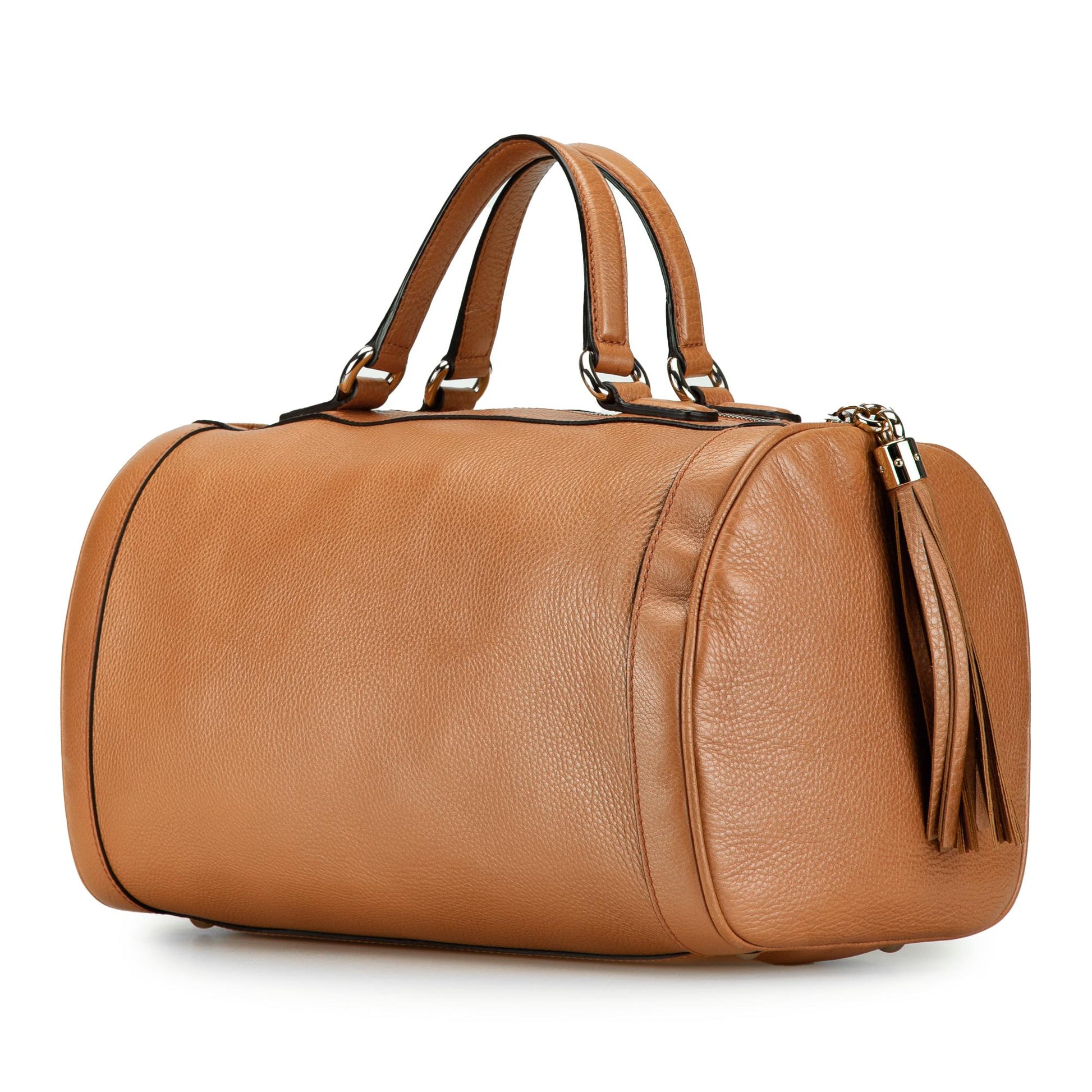 Gucci Soho Boston SHG-yBwfFF Calf Brown Satchel Bag