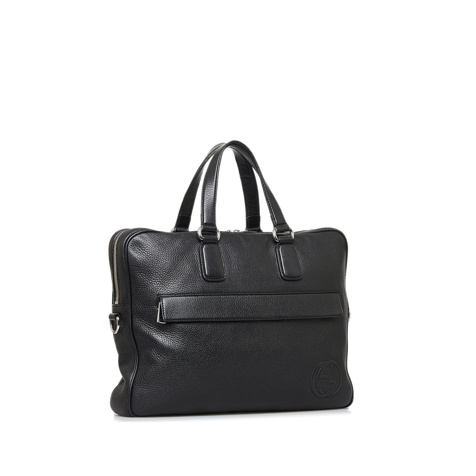 Gucci Soho Business SHG-Ta4NsU Calf Black Tote Bag