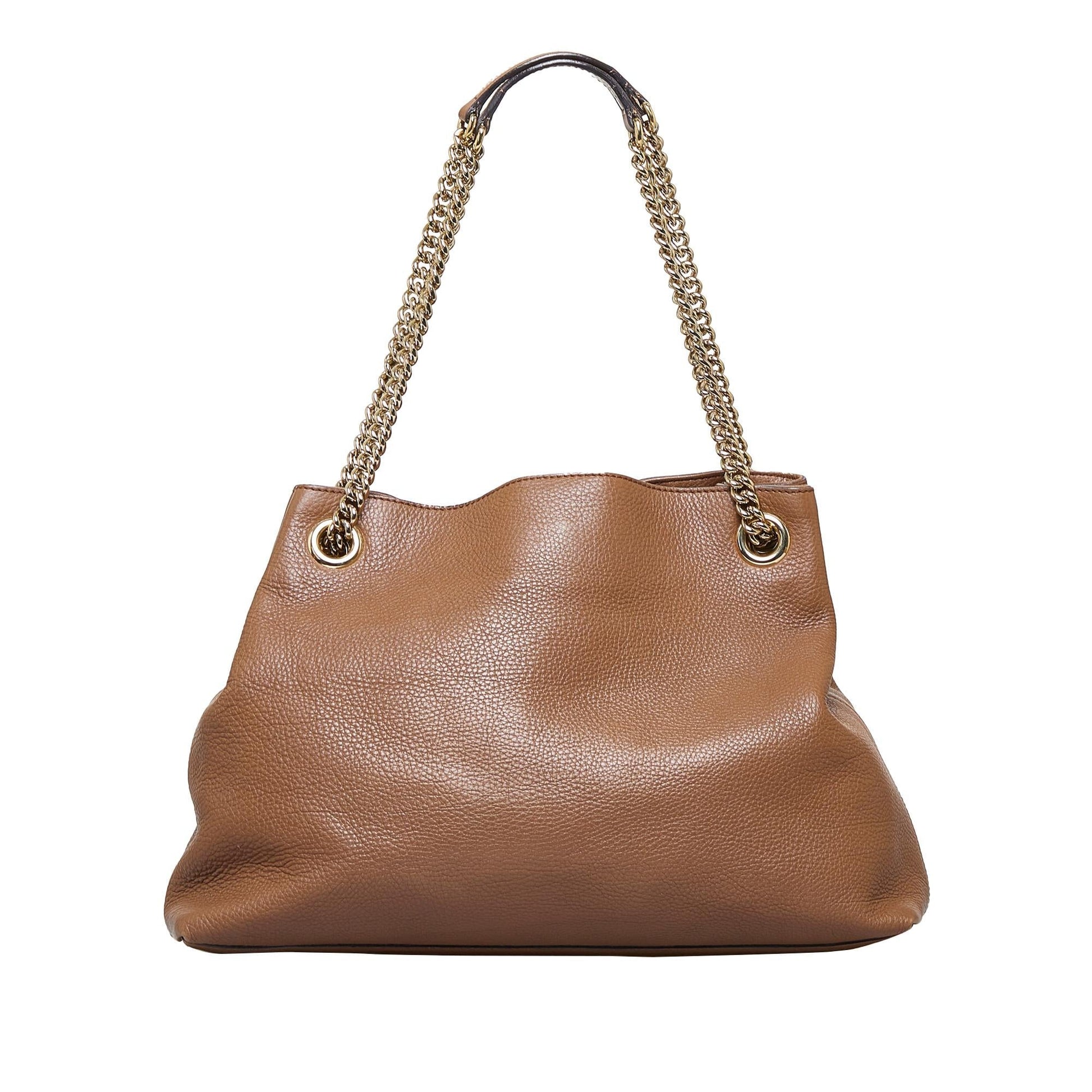 Gucci Soho Cellarius SHG-rEOk1E Calf Brown Chain Tote Bag
