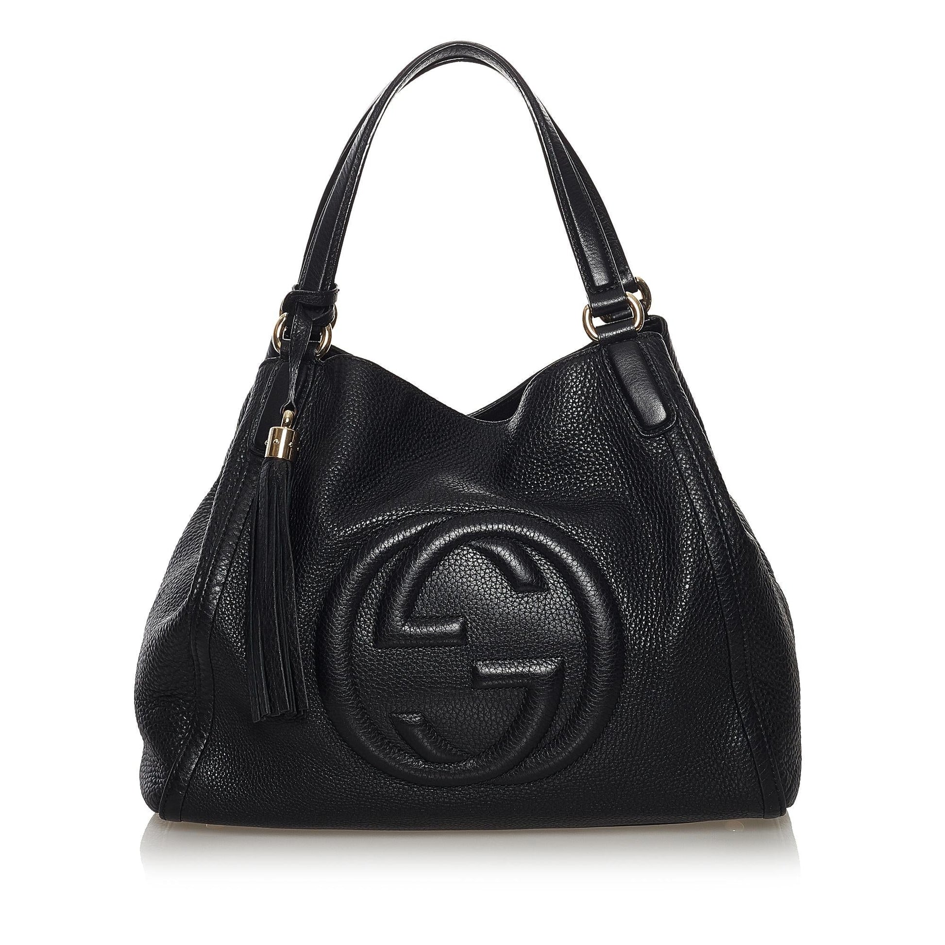 Gucci Soho Cellarius SHG Leather Calf Black Tote Bag