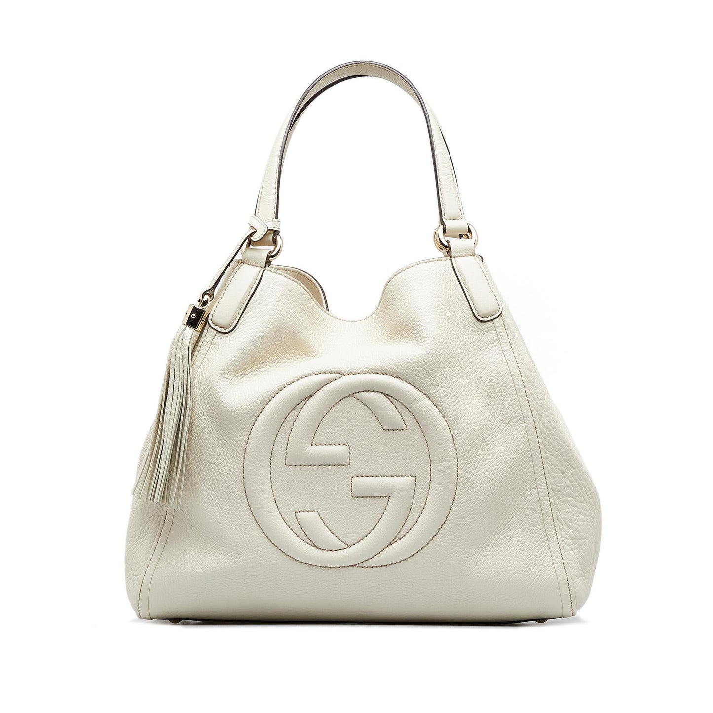 Gucci Soho Cellarius SHG-dF80xx Calf White Tote Bag