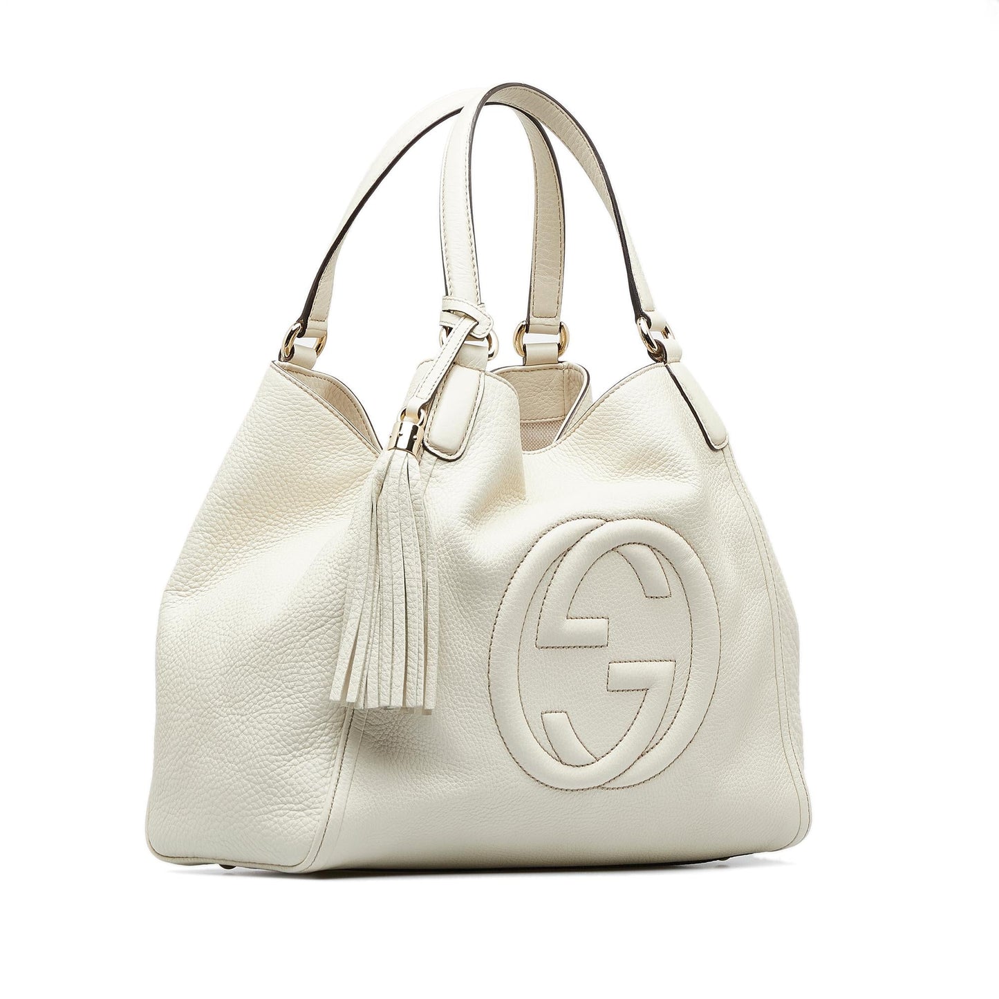Gucci Soho Cellarius SHG-dF80xx Calf White Tote Bag