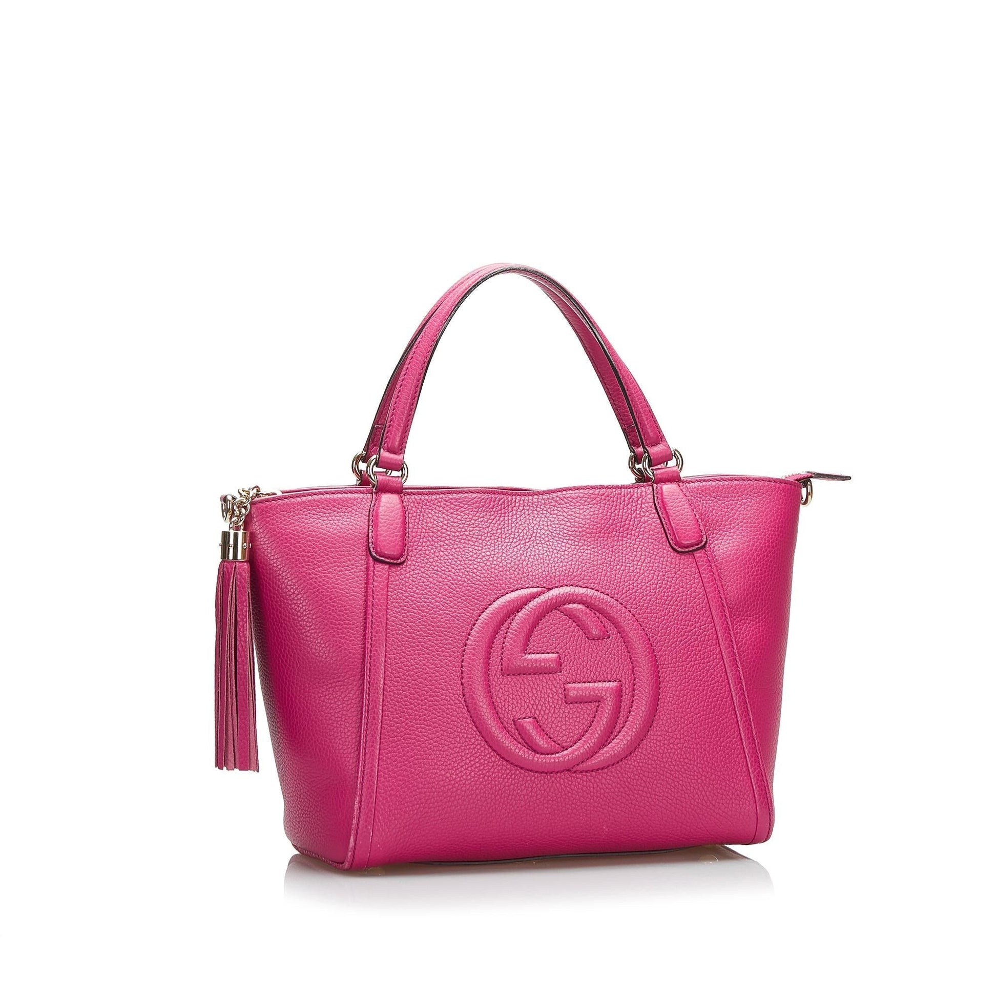 Gucci Soho Cellarius SHG-XMs5zy Calf Pink Satchel Bag