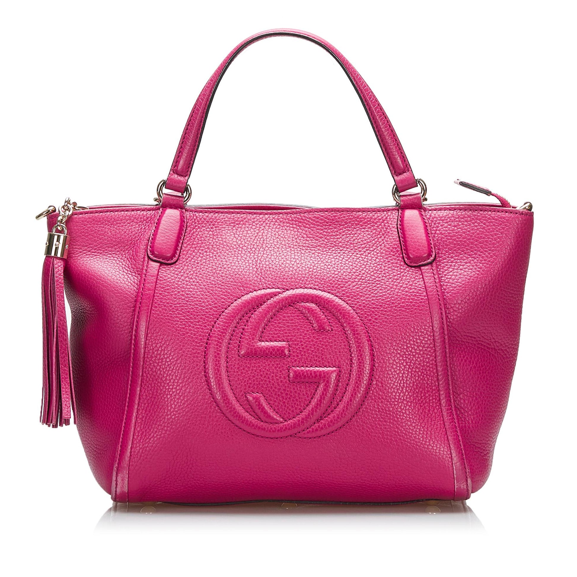 Gucci Soho Cellarius SHG-o4CpkQ Calf Pink Satchel Bag