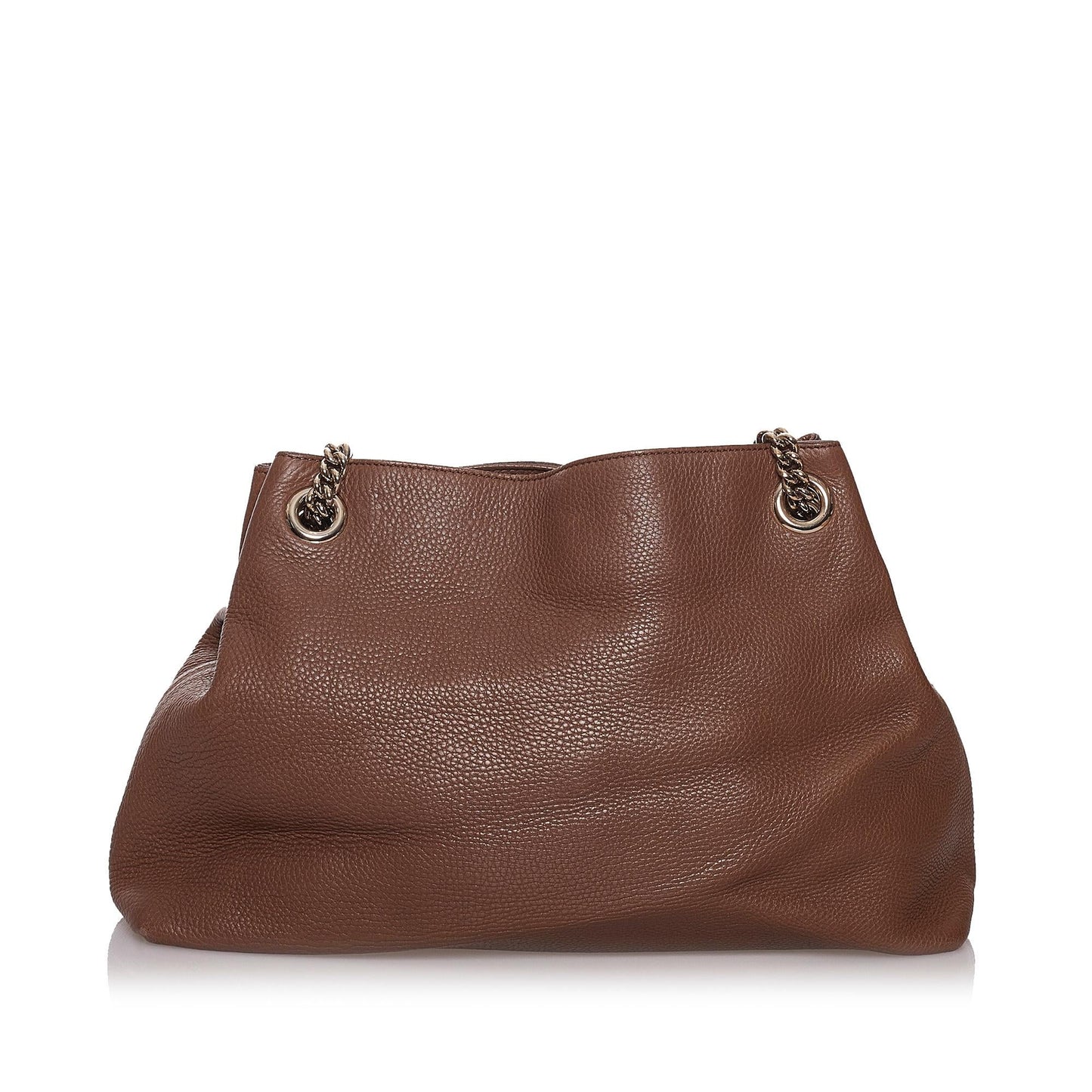 Gucci Soho SHG Leather Calf Brown Chain Shoulder Bag