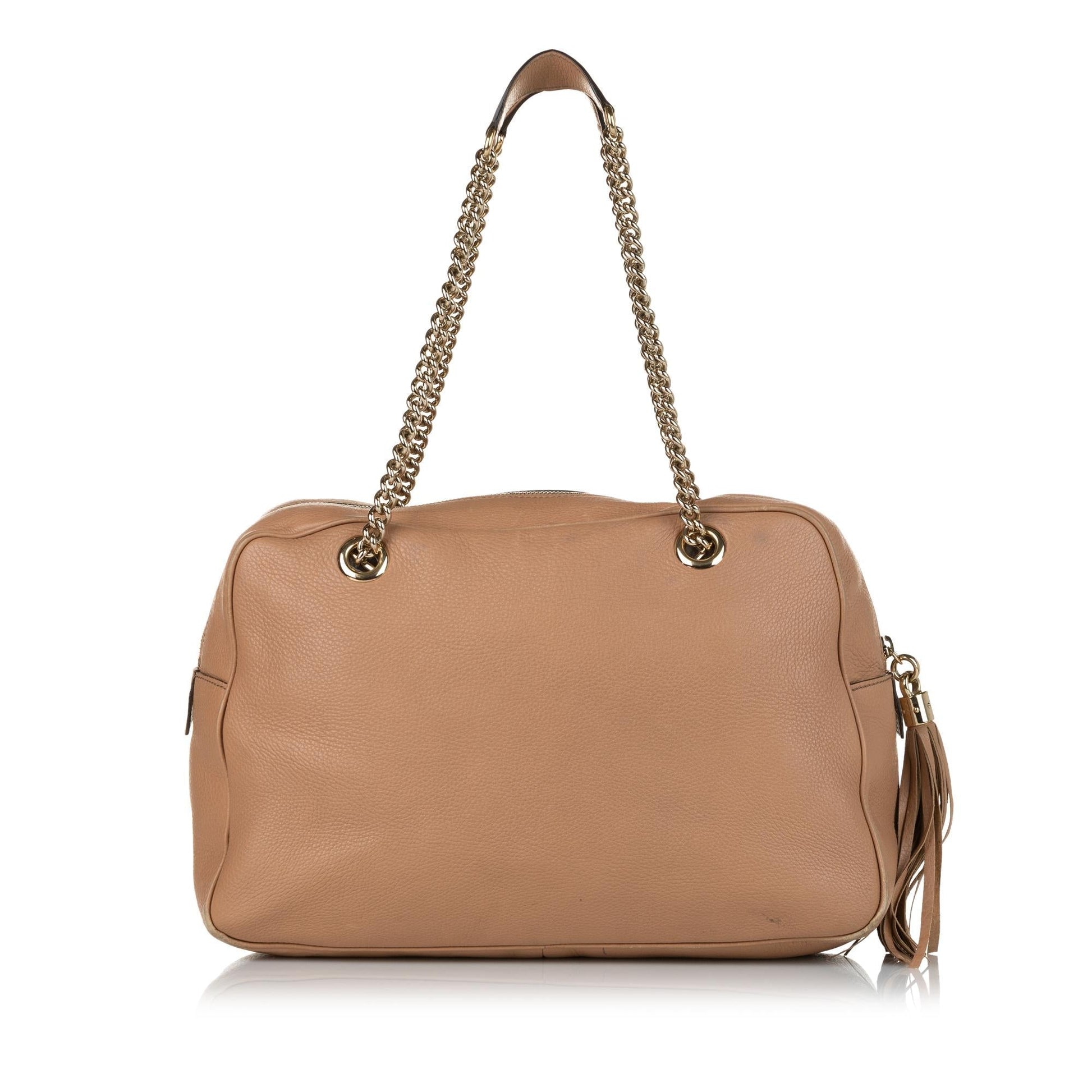 Gucci Soho SHG Calf Brown Chain Shoulder Bag
