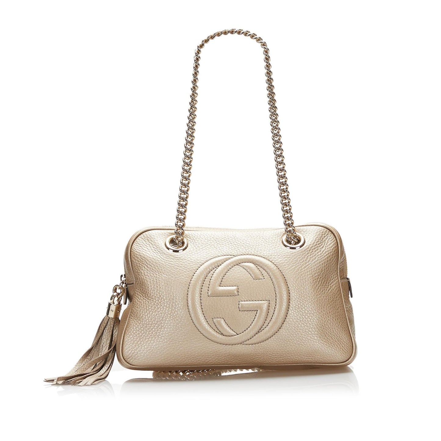 Gucci Soho SHG Calf Gold Chain Shoulder Bag
