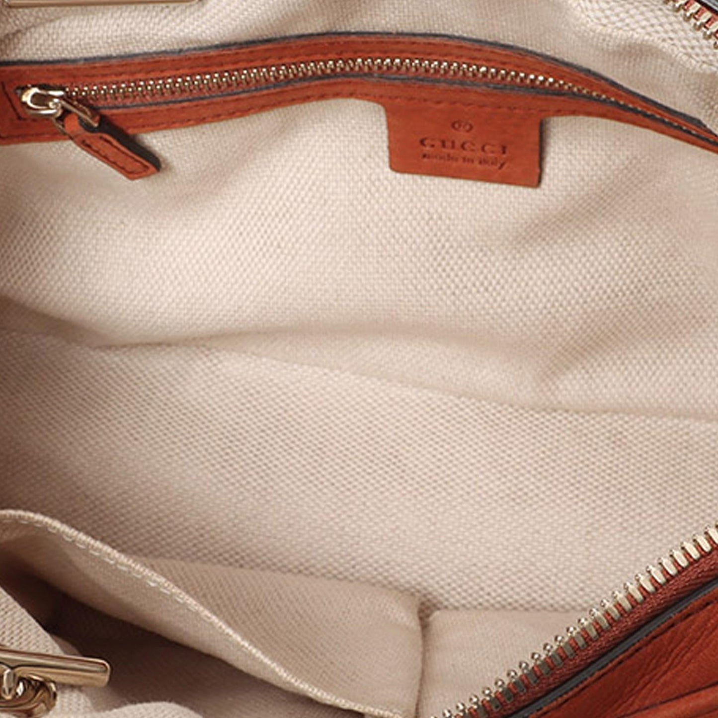 Gucci Soho SHG-WK61Bx Calf Orange Chain Shoulder Bag