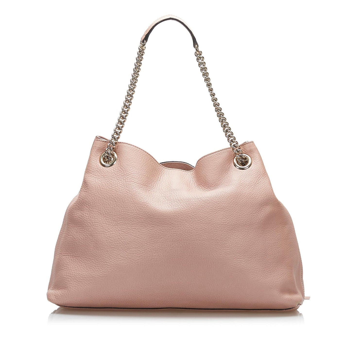 Gucci Soho SHG-X5Le0A Calf Pink Chain Tote Bag