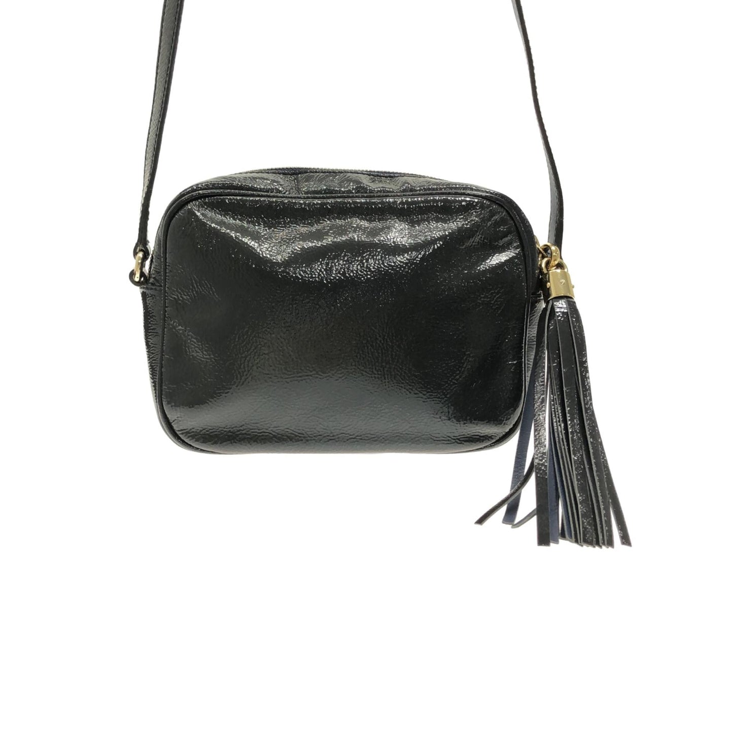 Gucci Soho Disco SHG-yvLohB Leather Patent Black Crossbody Bag