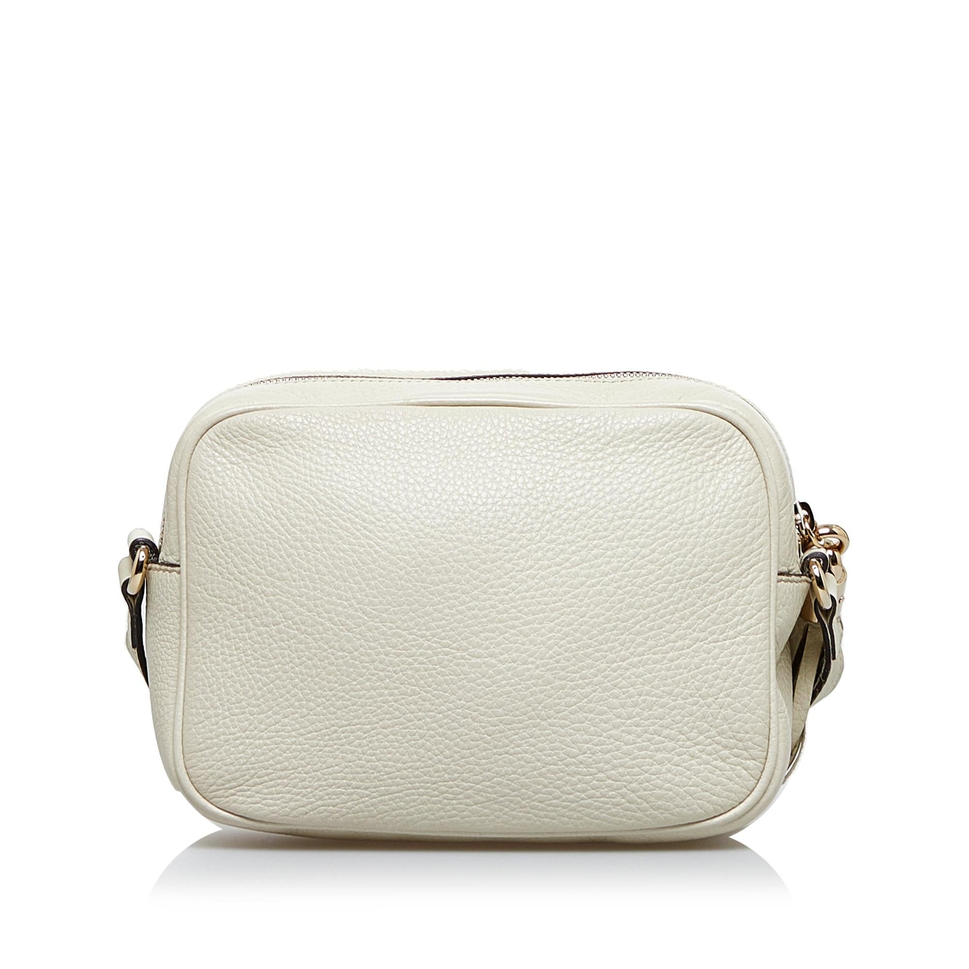 Gucci Soho Disco SHG-bCk5me Calf White Crossbody Bag