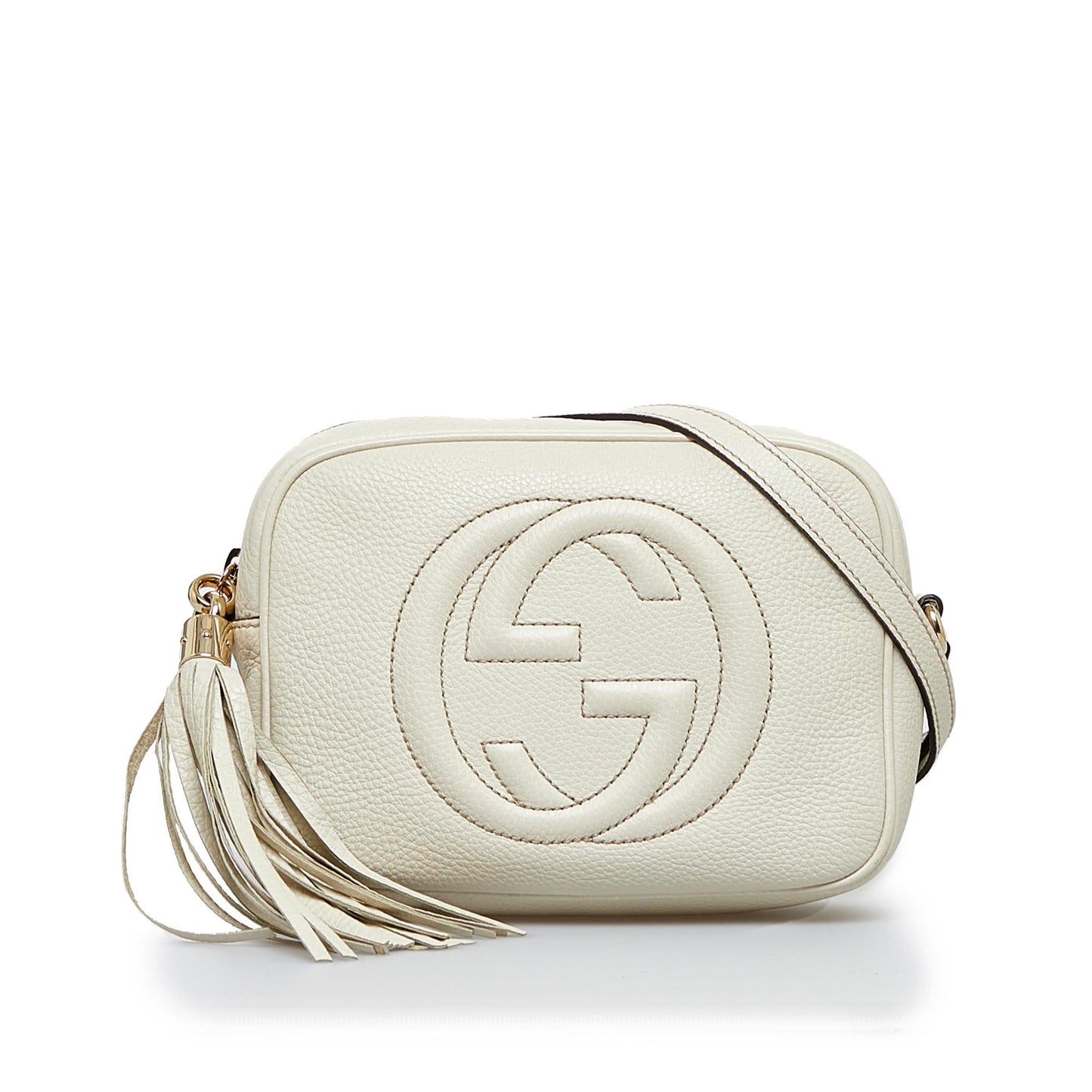 Gucci Soho Disco SHG-bCk5me Calf White Crossbody Bag