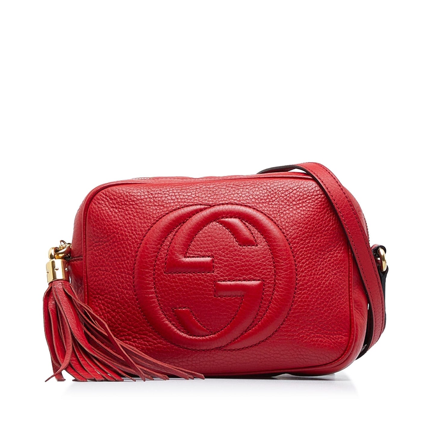 Gucci Soho Disco SHG-S82zcK Calf Red Crossbody Bag