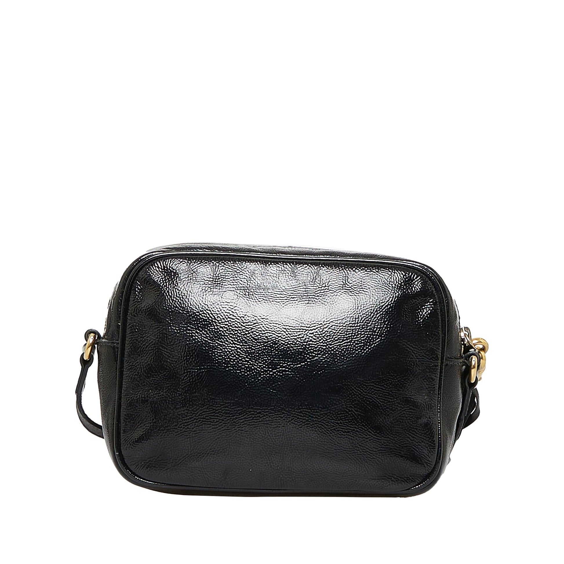 Gucci Soho Disco SHG-Ltk0jB Leather Patent Black Crossbody Bag