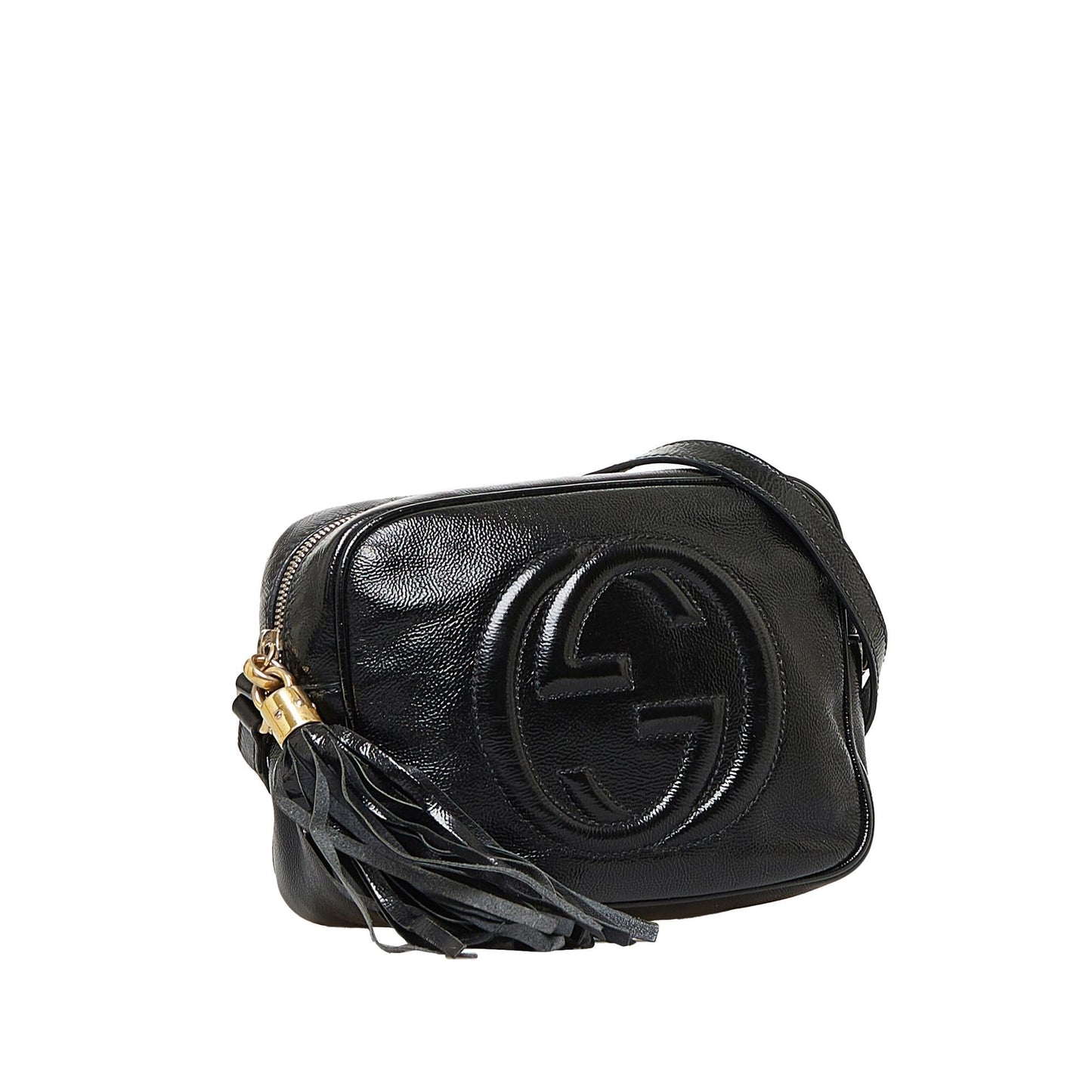 Gucci Soho Disco SHG-Ltk0jB Leather Patent Black Crossbody Bag