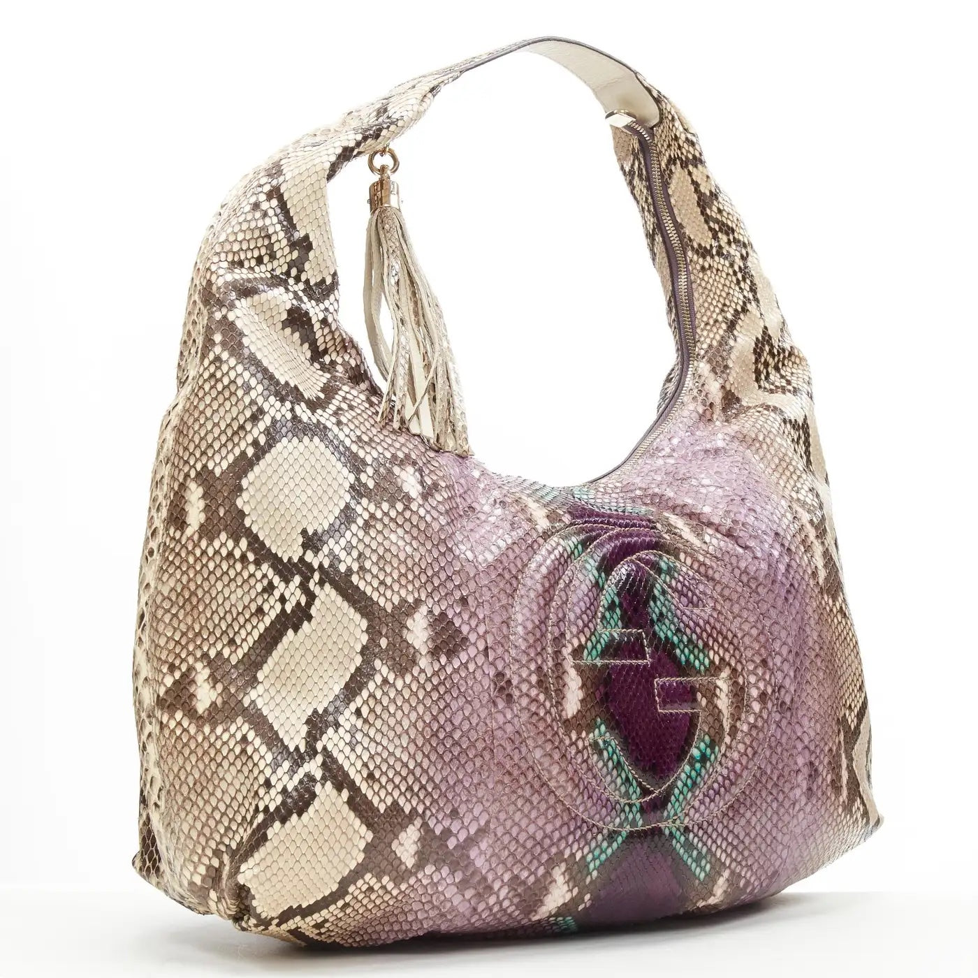 Gucci GRAPE SOHO Python Multicolor Shoulder Bag