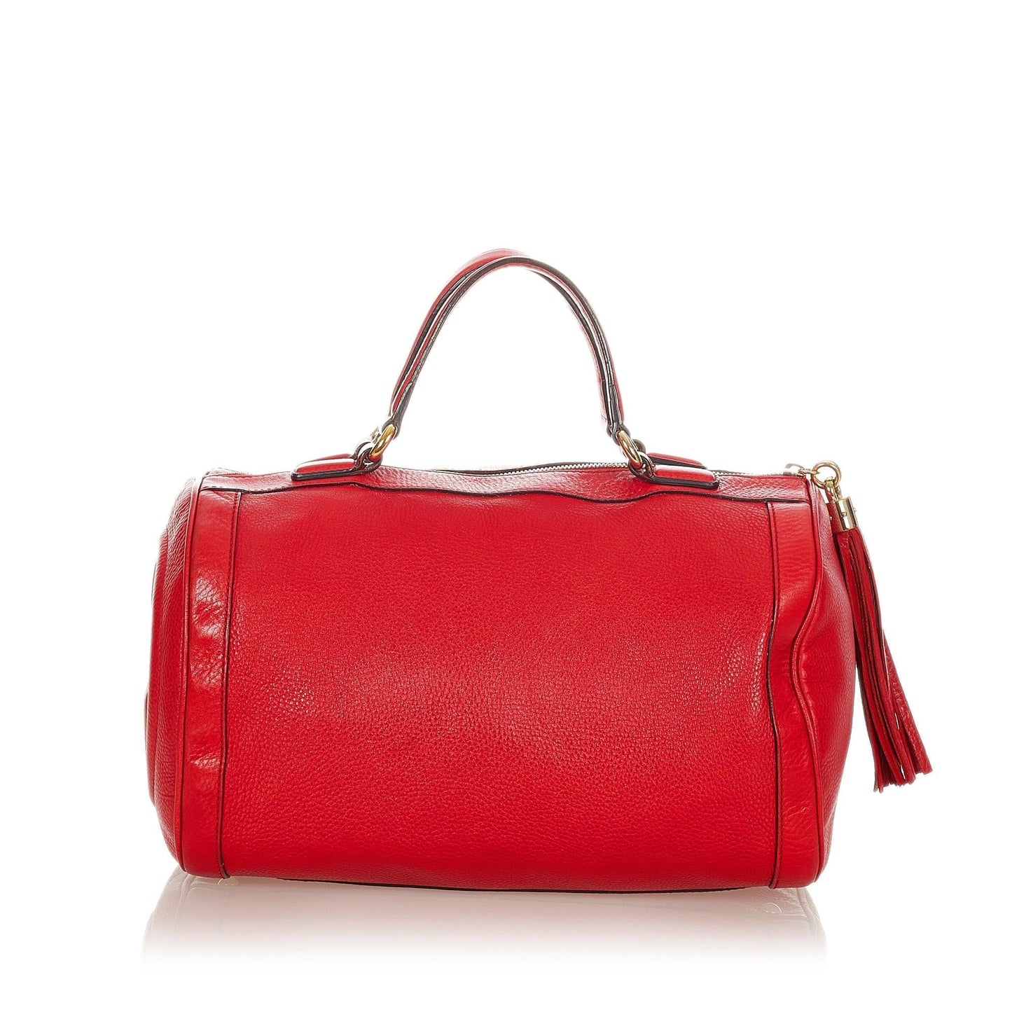 Gucci Soho Boston SHG Leather Calf Red Satchel Bag