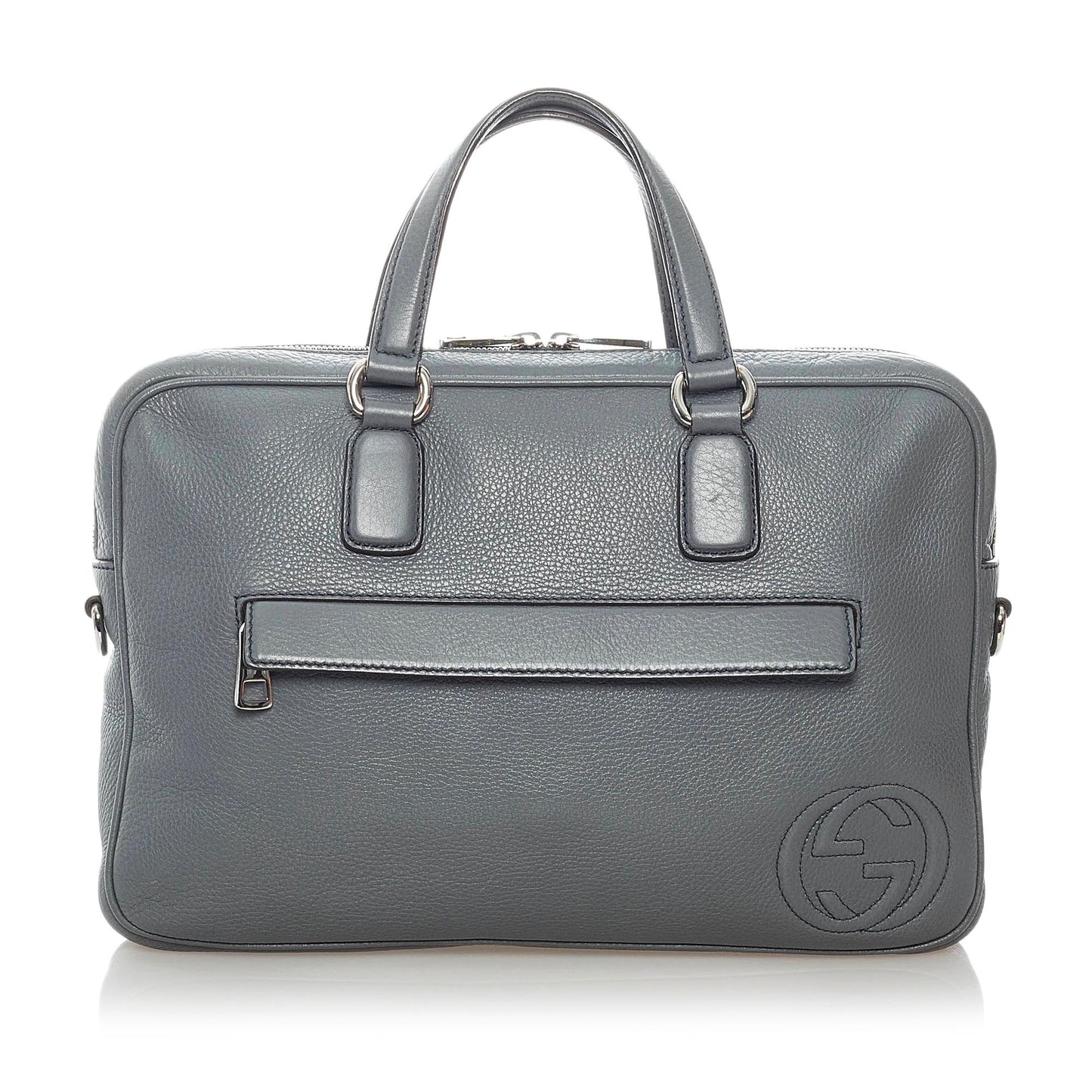 Gucci Soho Business SHG Leather Calf Grey Tote Bag
