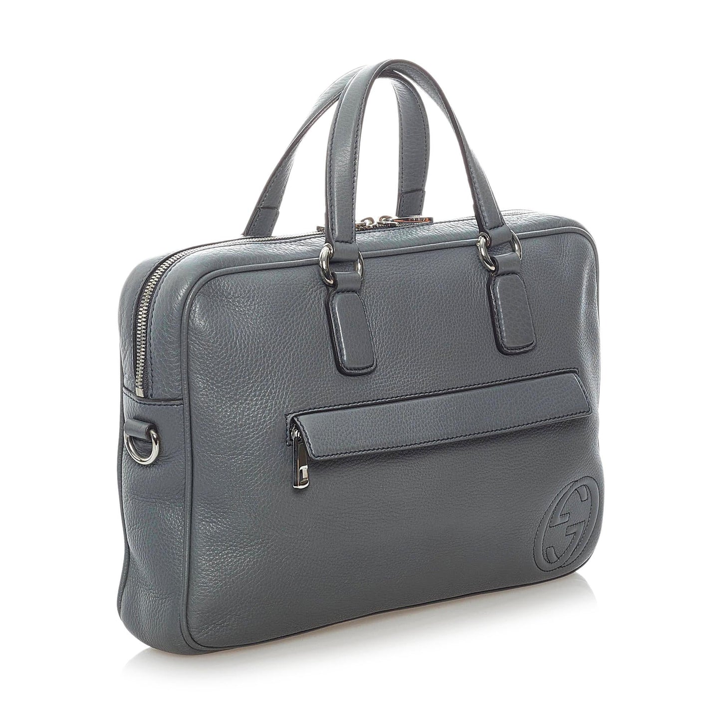 Gucci Soho Business SHG Leather Calf Grey Tote Bag