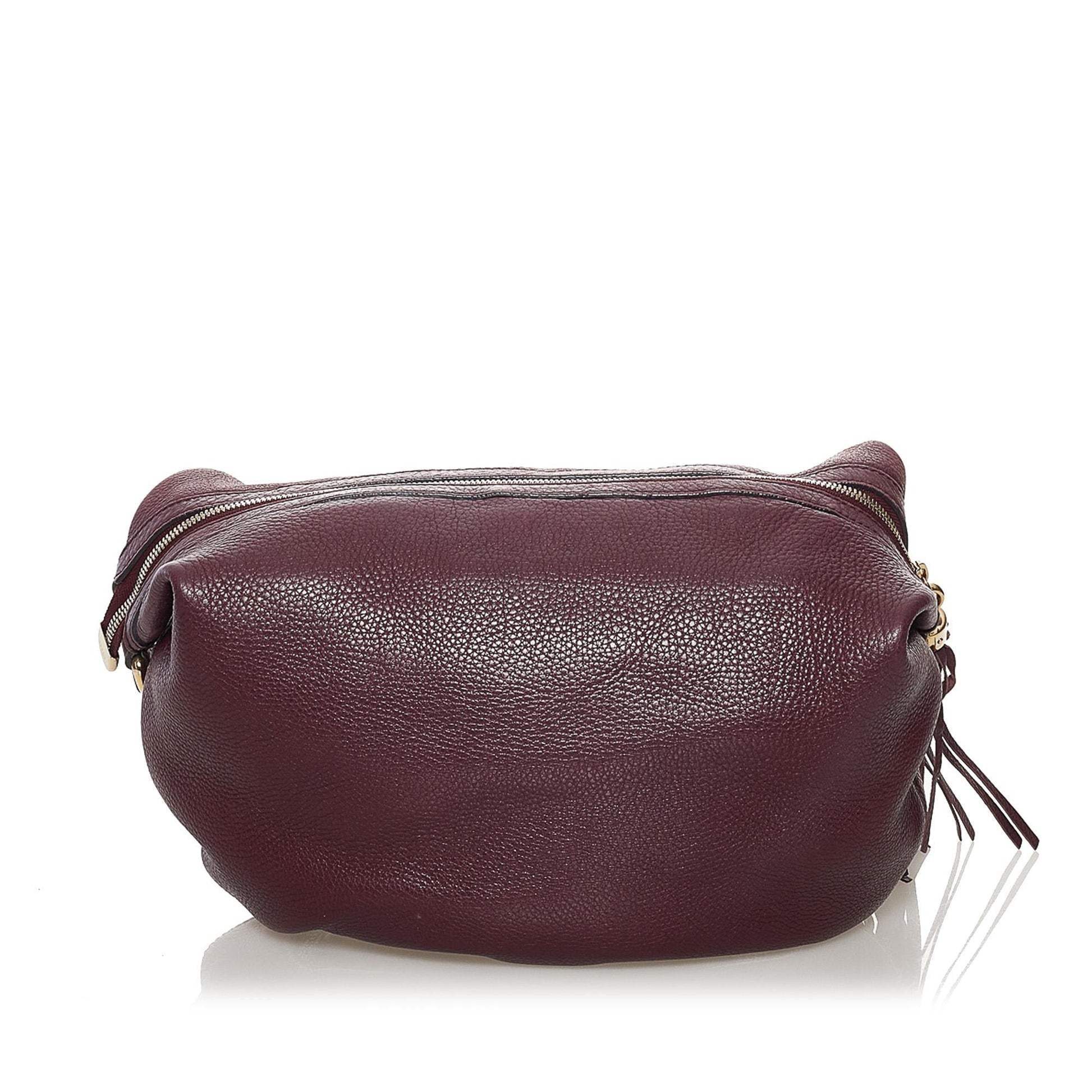 Gucci Soho SHG Leather Calf Red Crossbody Bag
