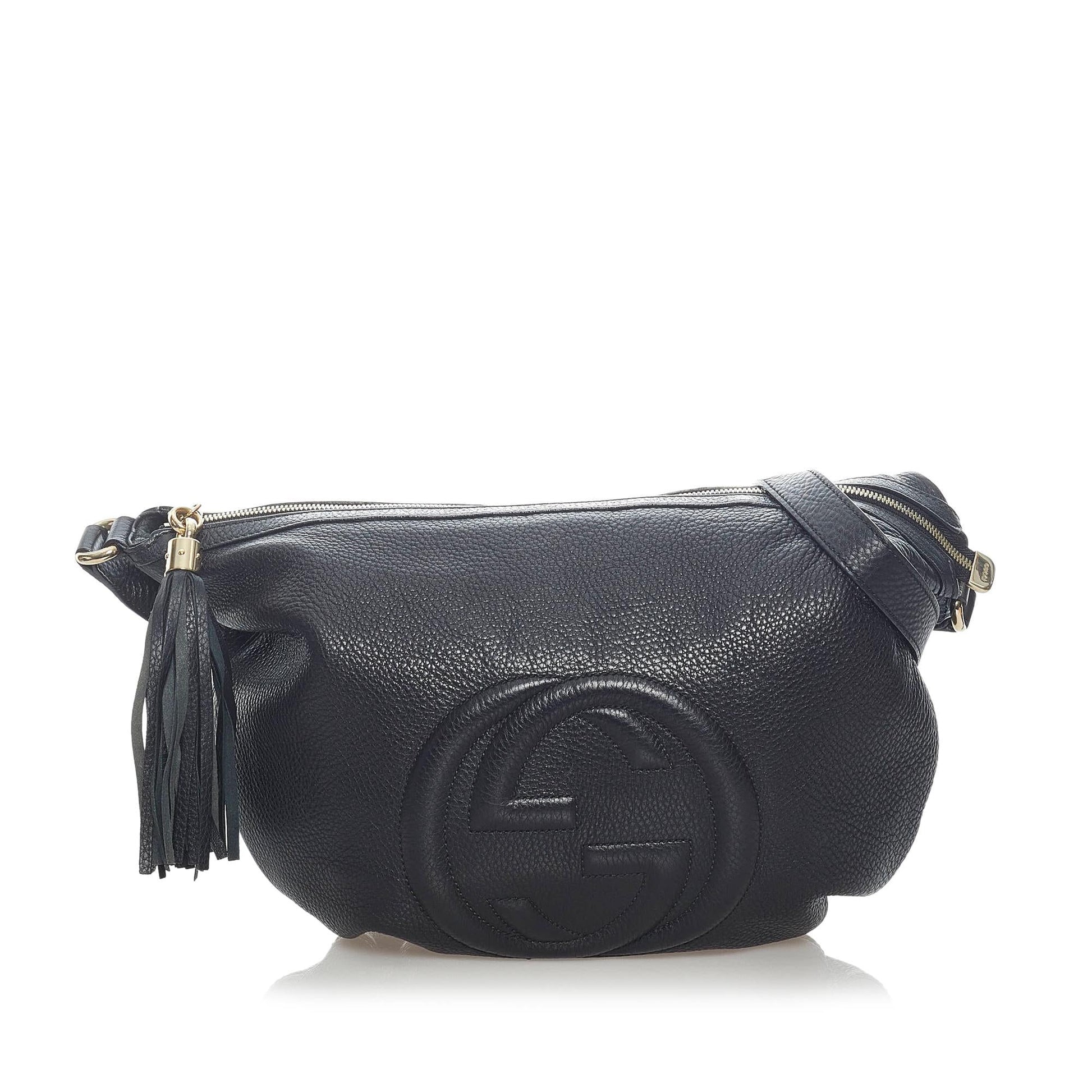 Gucci Soho SHG Leather Calf Black Crossbody Bag