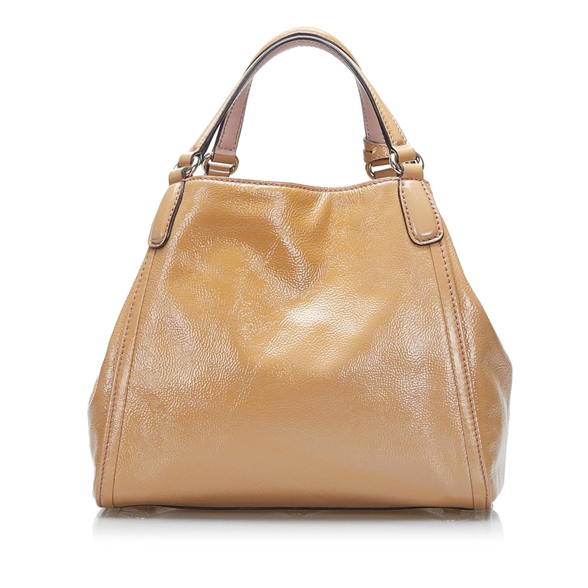Gucci Soho SHG-BwqHXl Leather Patent Brown Satchel Bag