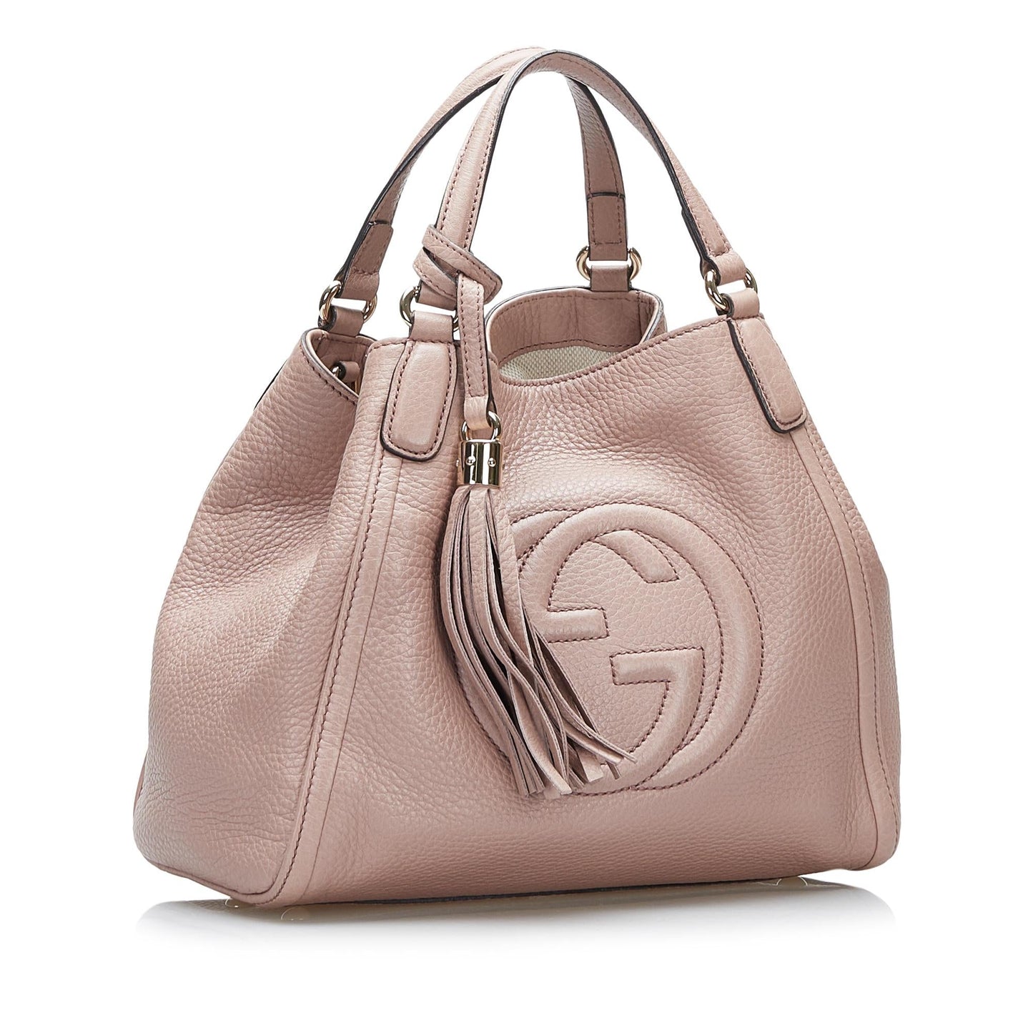 Gucci Soho SHG-EmzgCA Calf Pink Satchel Bag