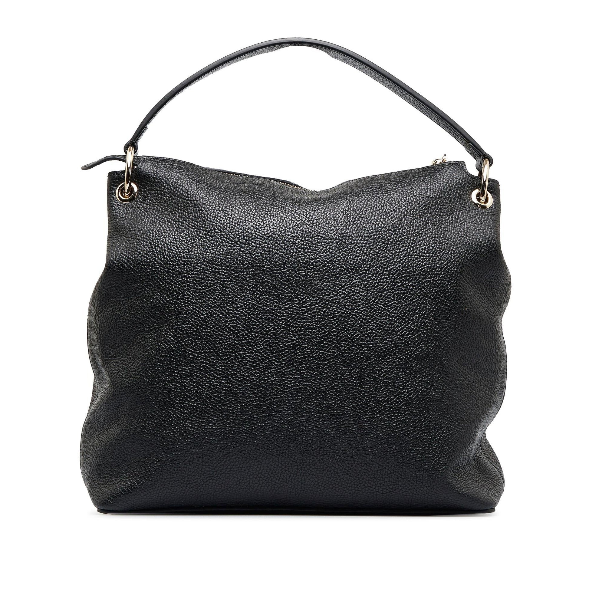 Gucci Soho SHG-em1D8Y Calf Black Satchel Bag