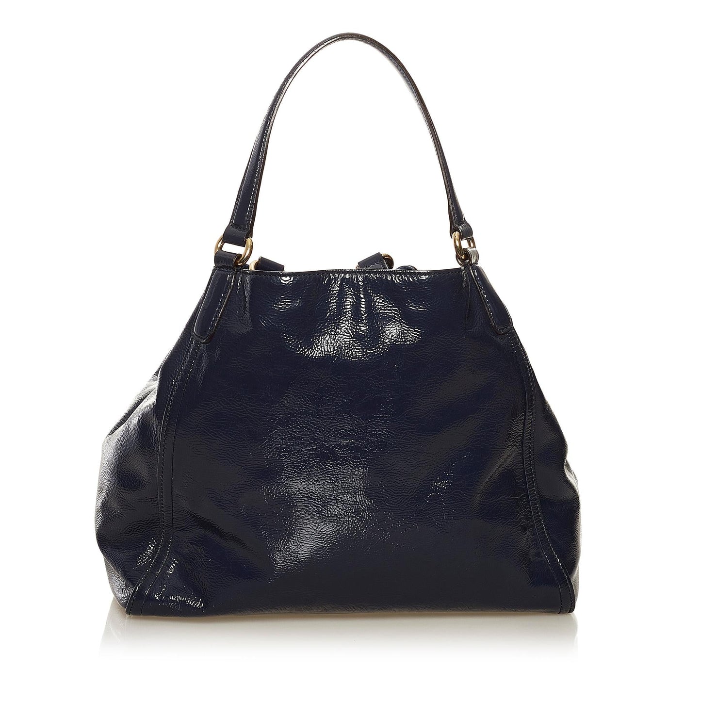 Gucci Soho SHG Leather Patent Blue Tote Bag